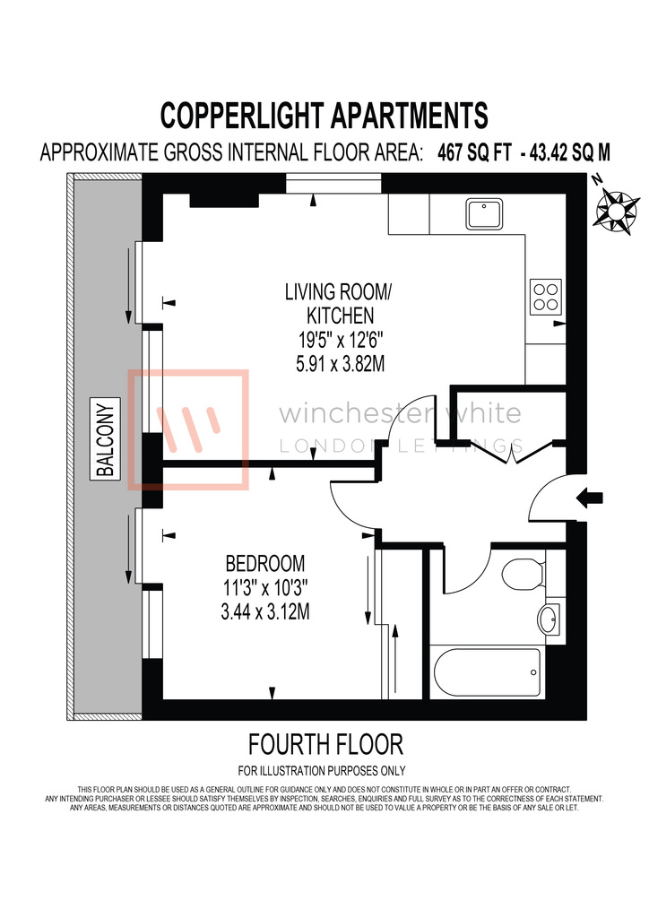 16 Buckhold Road, London floorplan