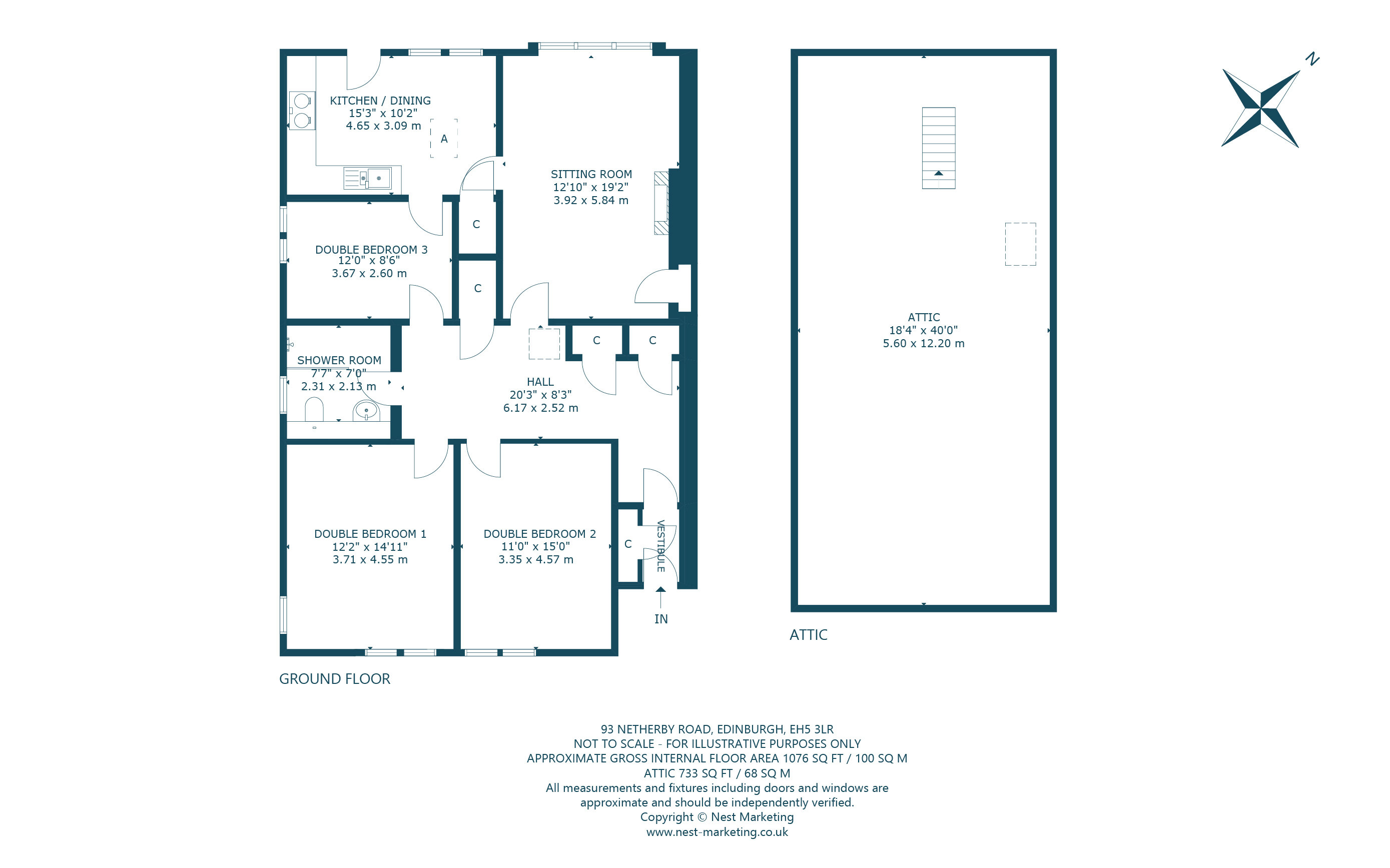 93, Netherby Road, Edinburgh floorplan