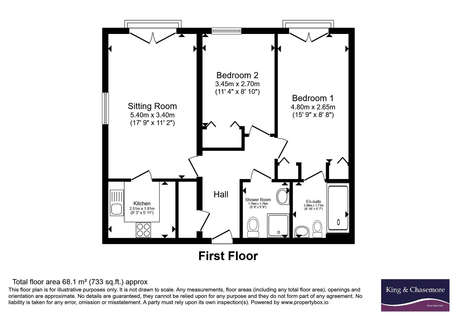 Flat 18, Arran Gate,, Marian Way, West Sussex floorplan