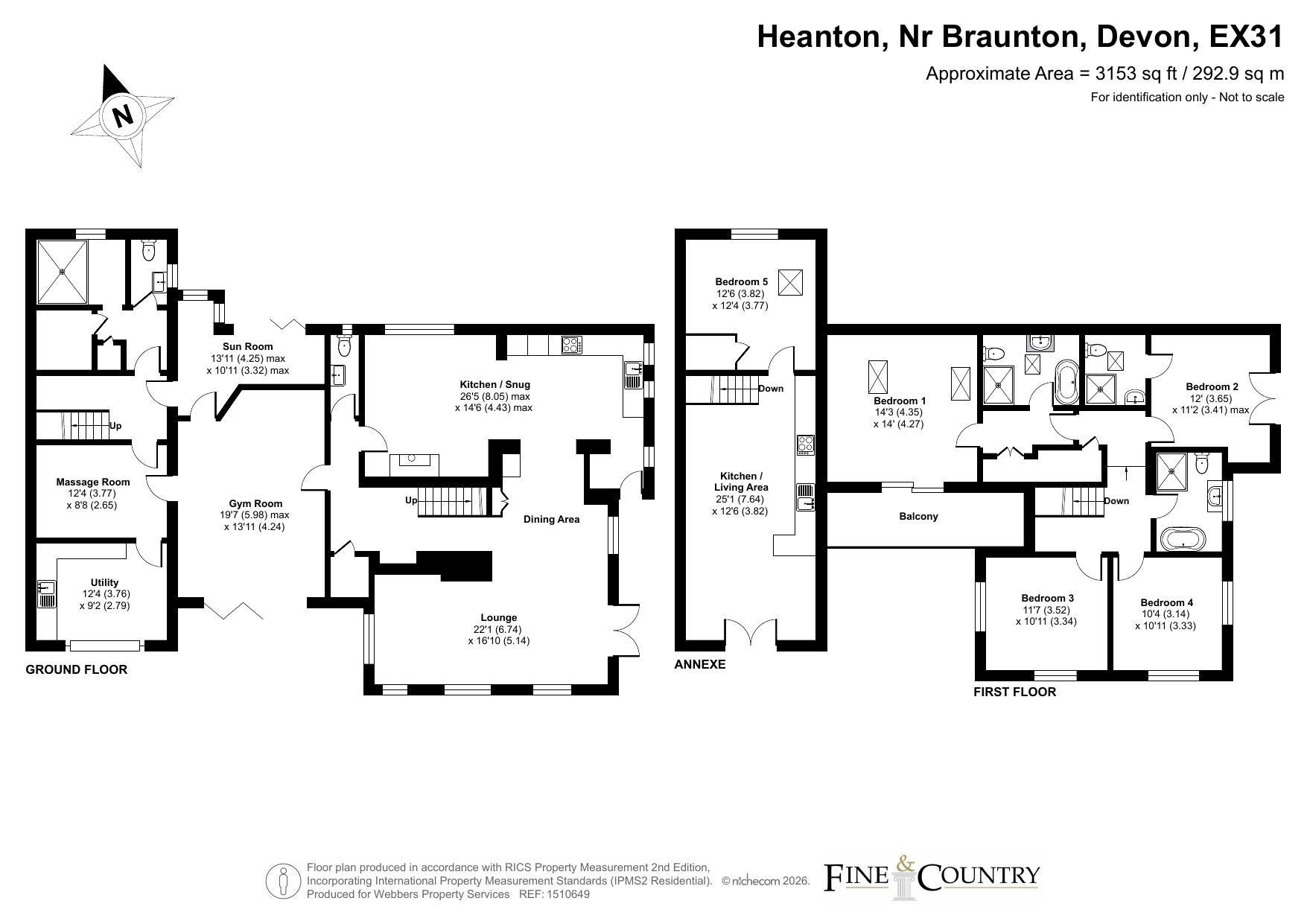 The Small House,, Heanton, Devon floorplan