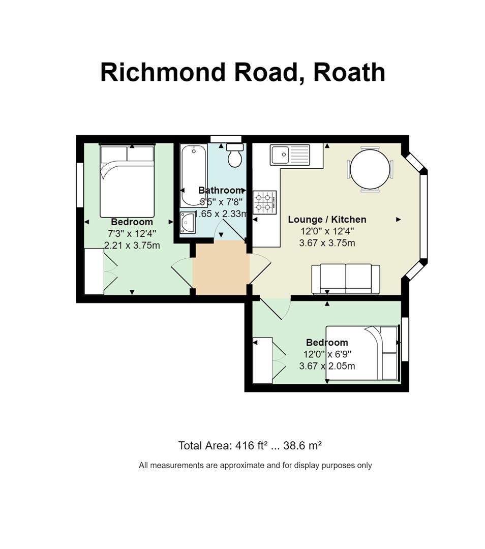 2 Bedrooms  to rent in Richmond Road, Cathays, Cardiff CF24