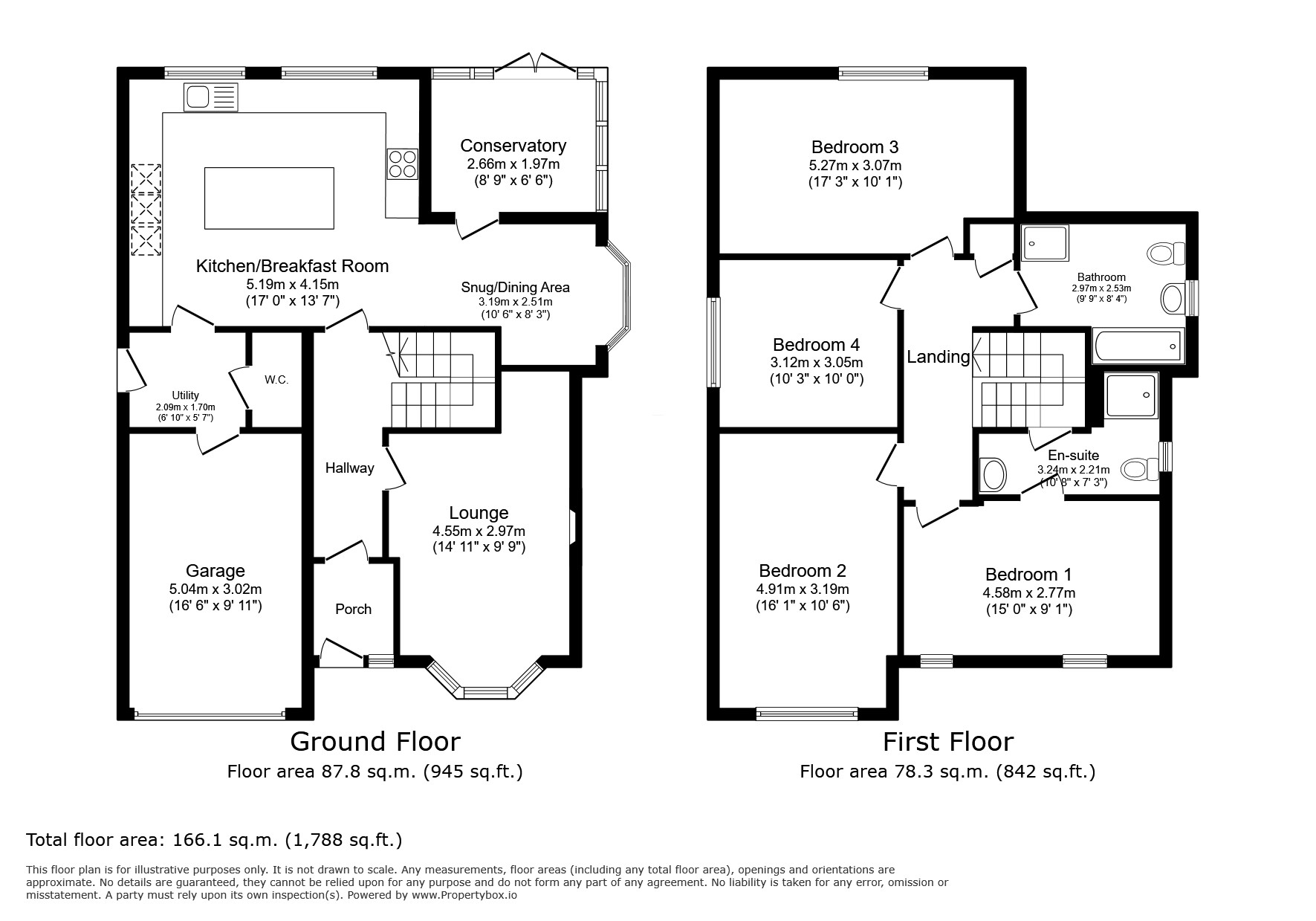 Ty Llidiart, Cornist Drive, Flint floorplan