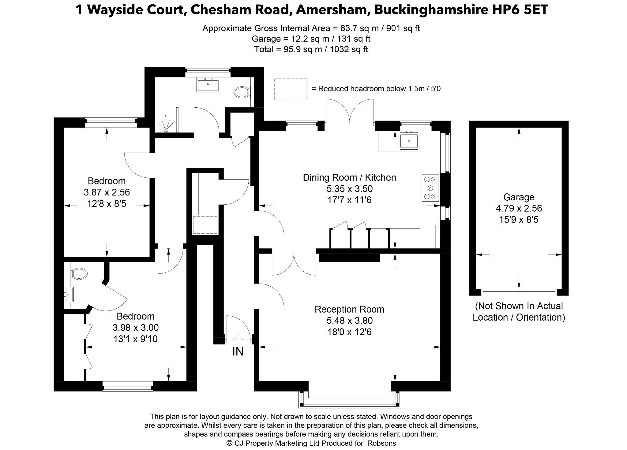 1 Wayside Court, Chesham Road, Amersham floorplan