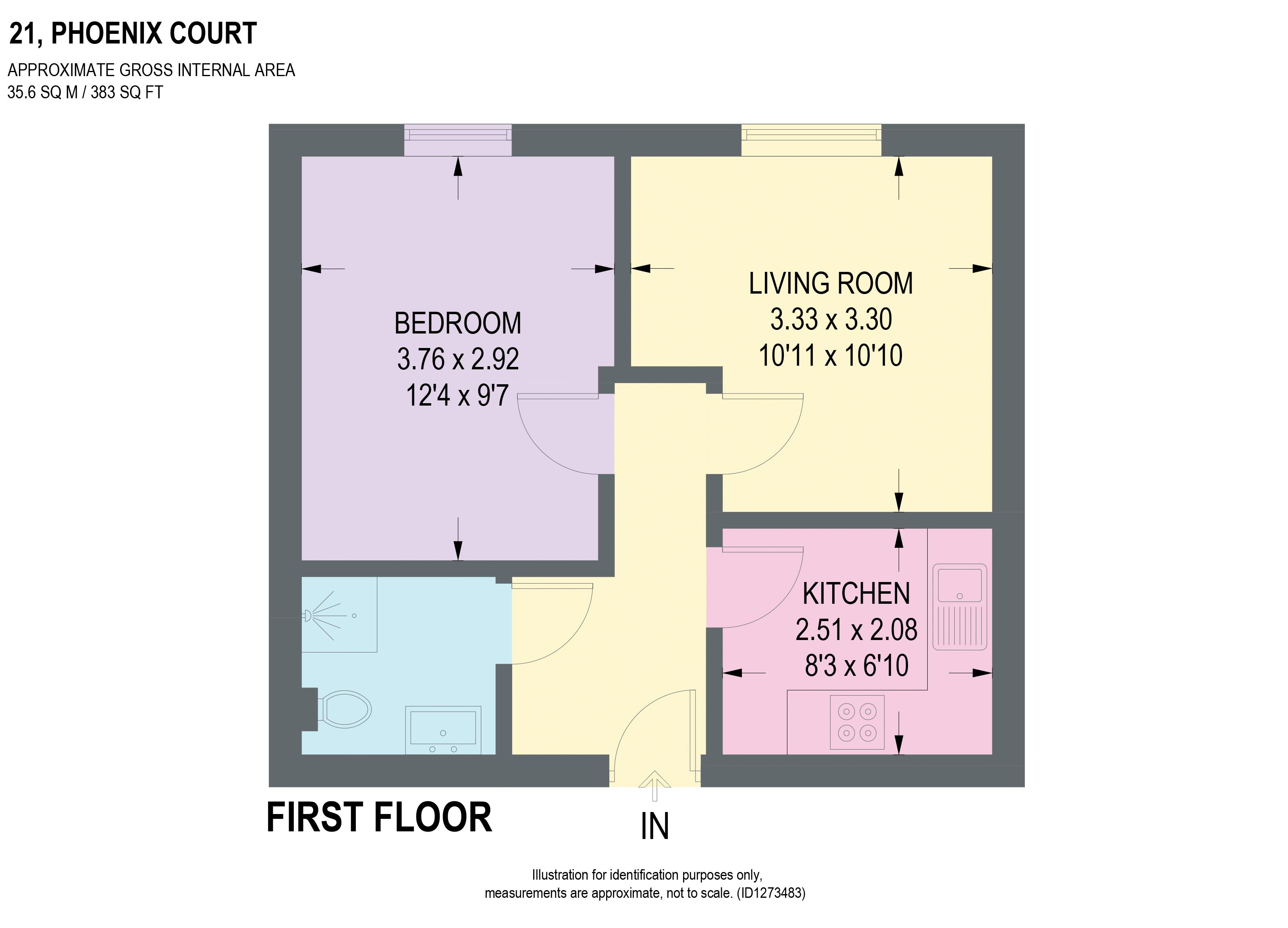 Flat 21 Phoenix Court, Rockingham Street, Sheffield floorplan