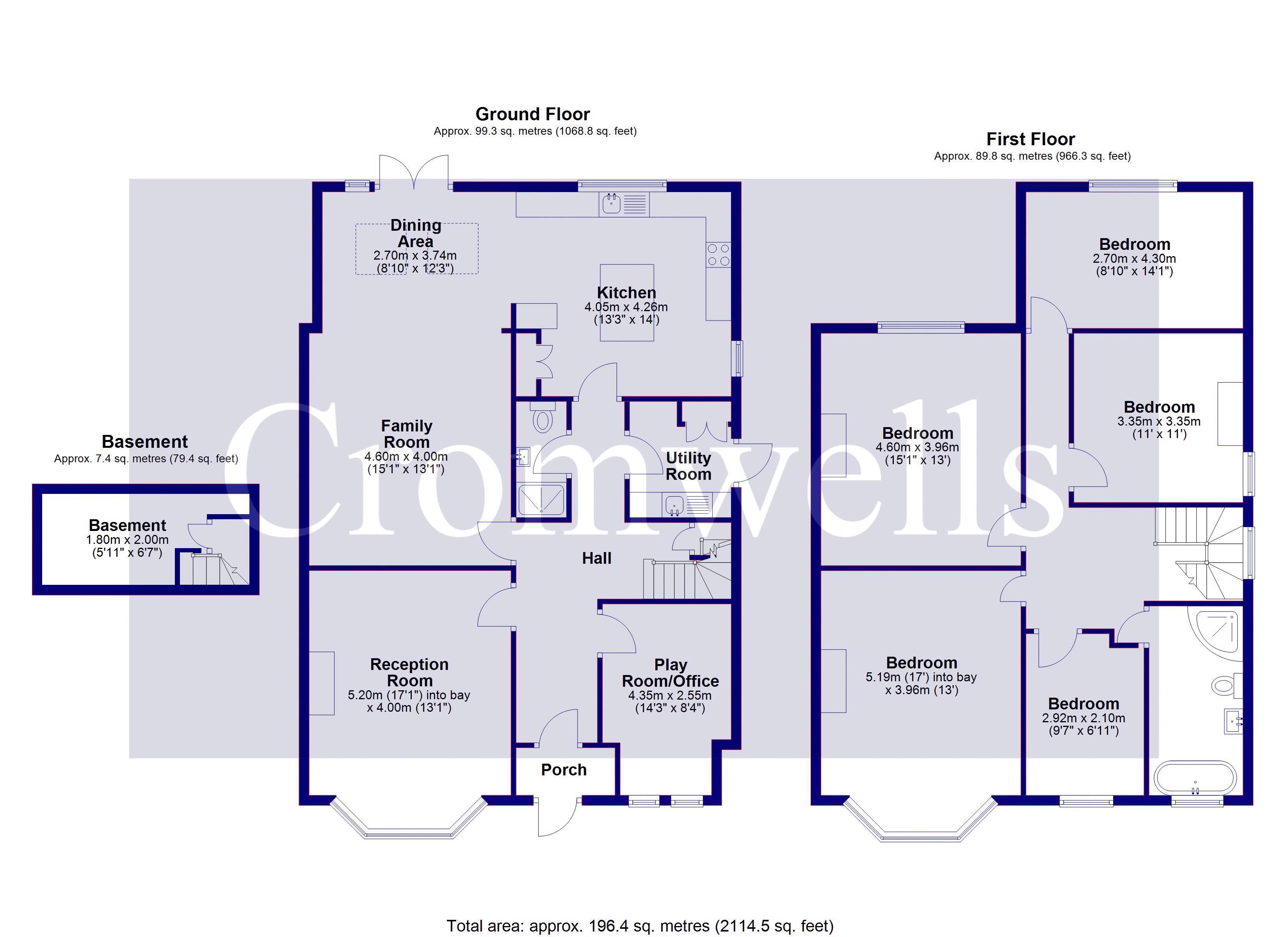 95, Blenheim Gardens, Wallington floorplan