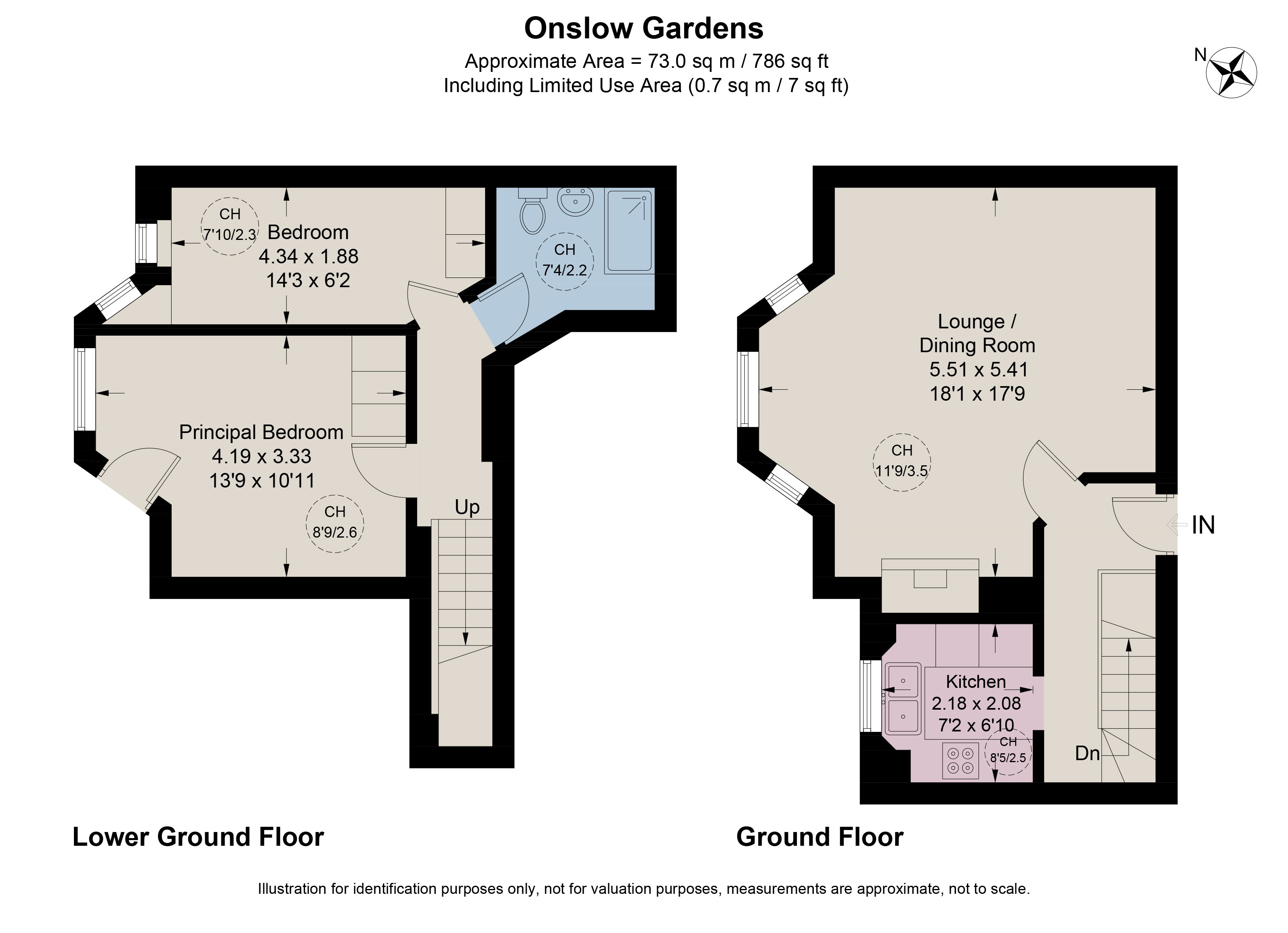 Flat 2, 49, Onslow Gardens, London floorplan