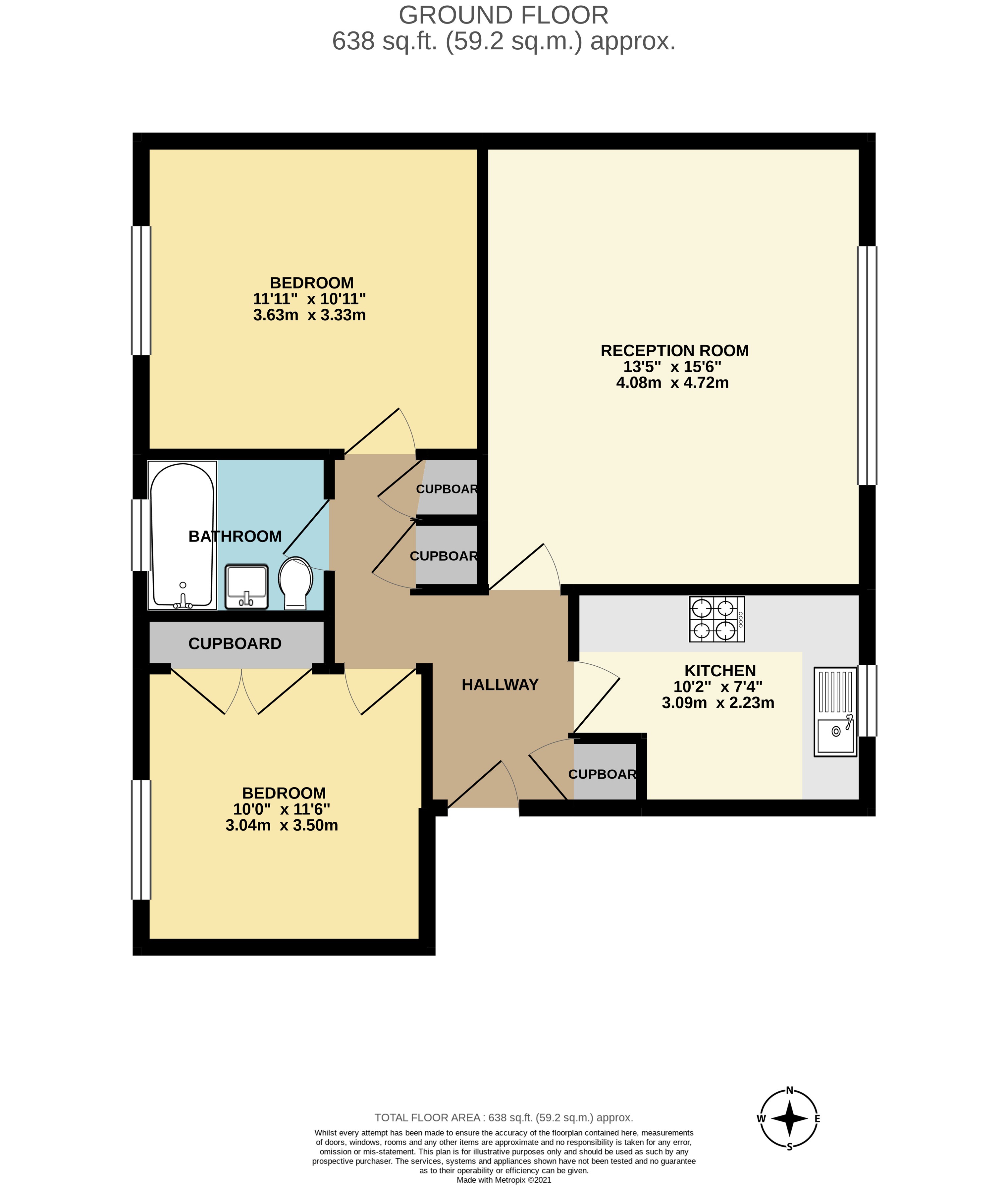 19, Sandown Close floorplan