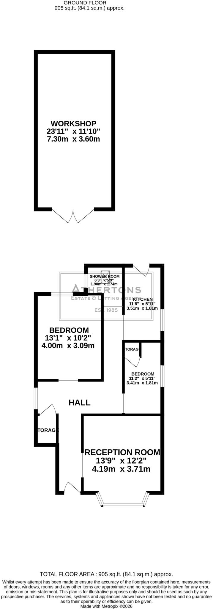 53A, Edgehill Road, Bournemouth floorplan