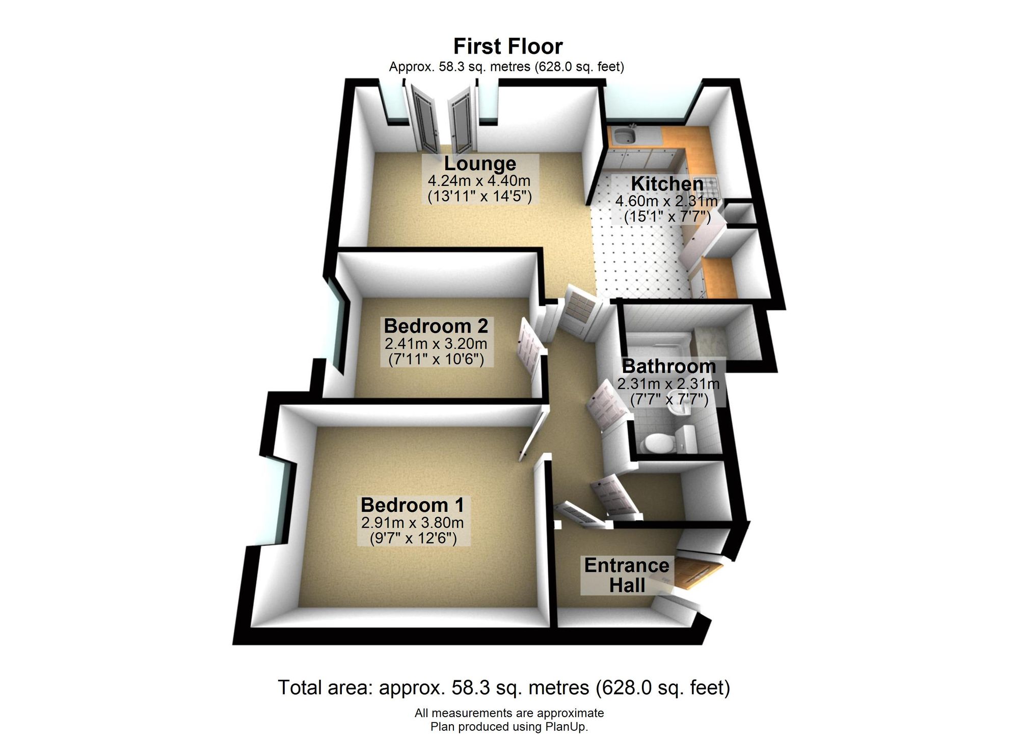 9 Olivet Mews, Sheffield floorplan