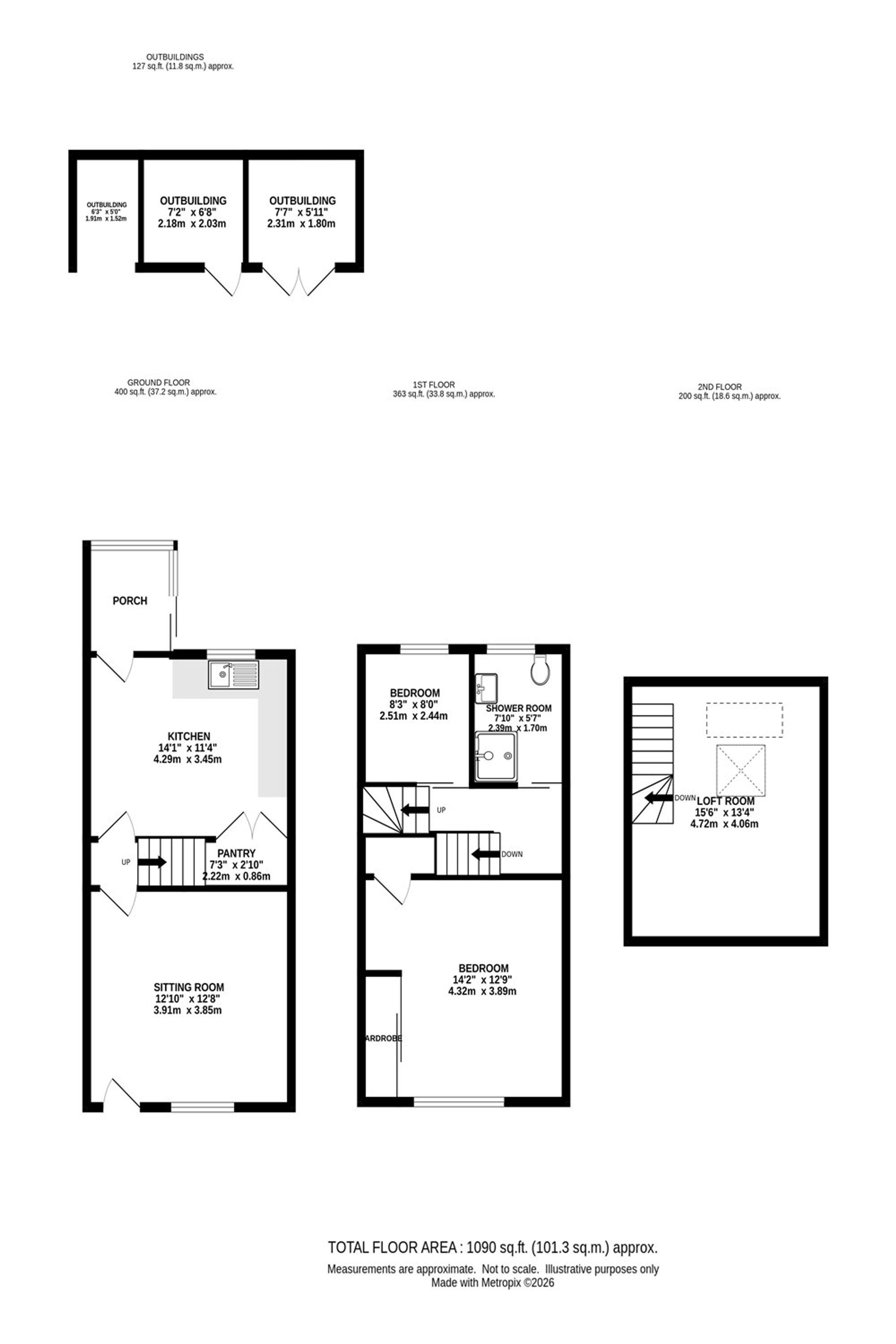96 Macclesfield Road, High Peak floorplan
