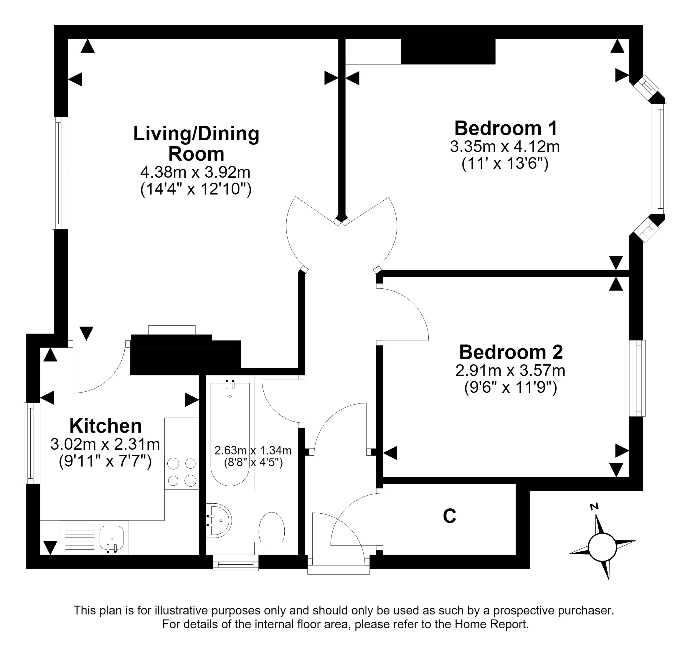 11, Broomburn Grove, Broomhall, Edinburgh floorplan