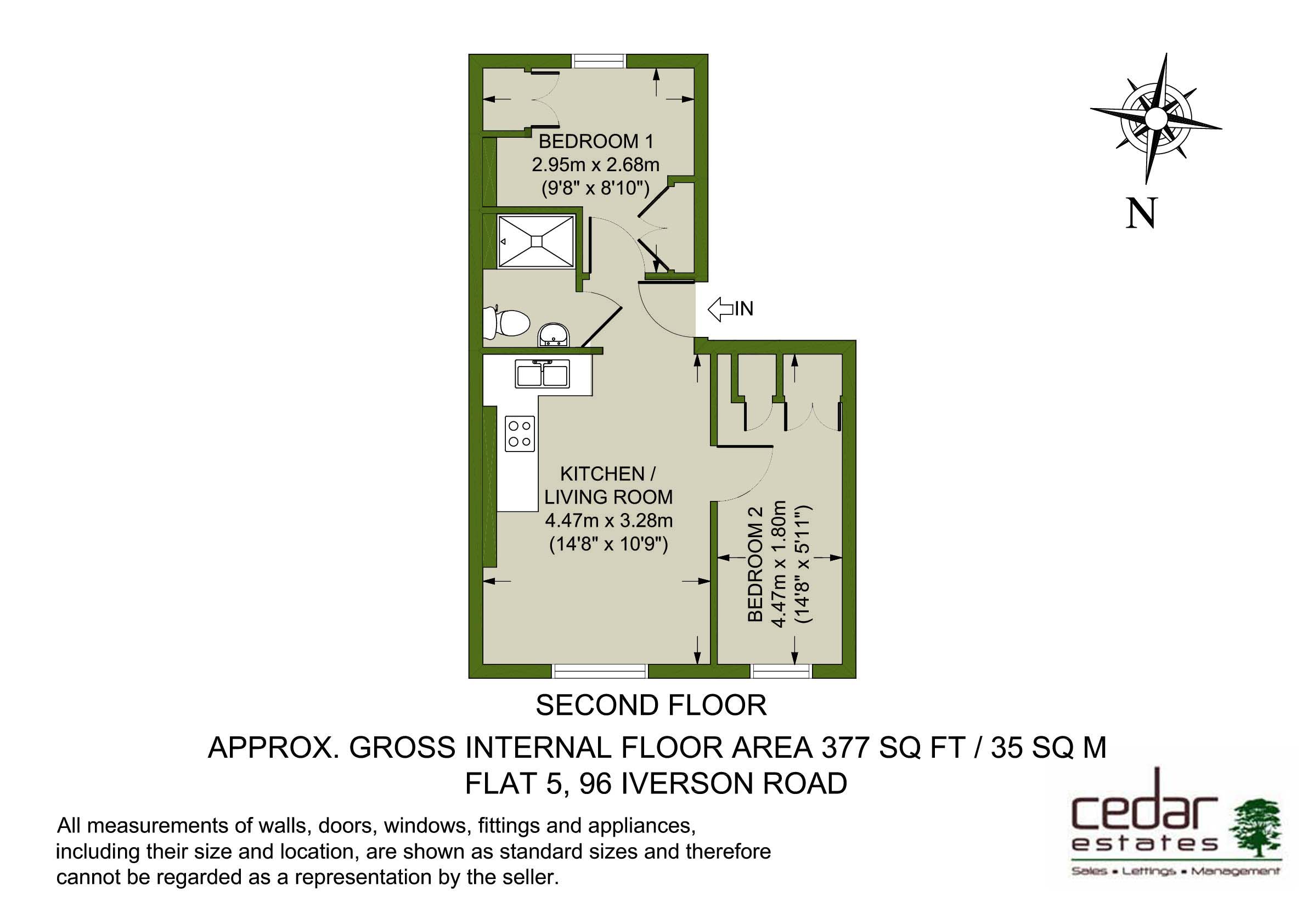 2 Bedrooms Flat to rent in Iverson Road, London NW6