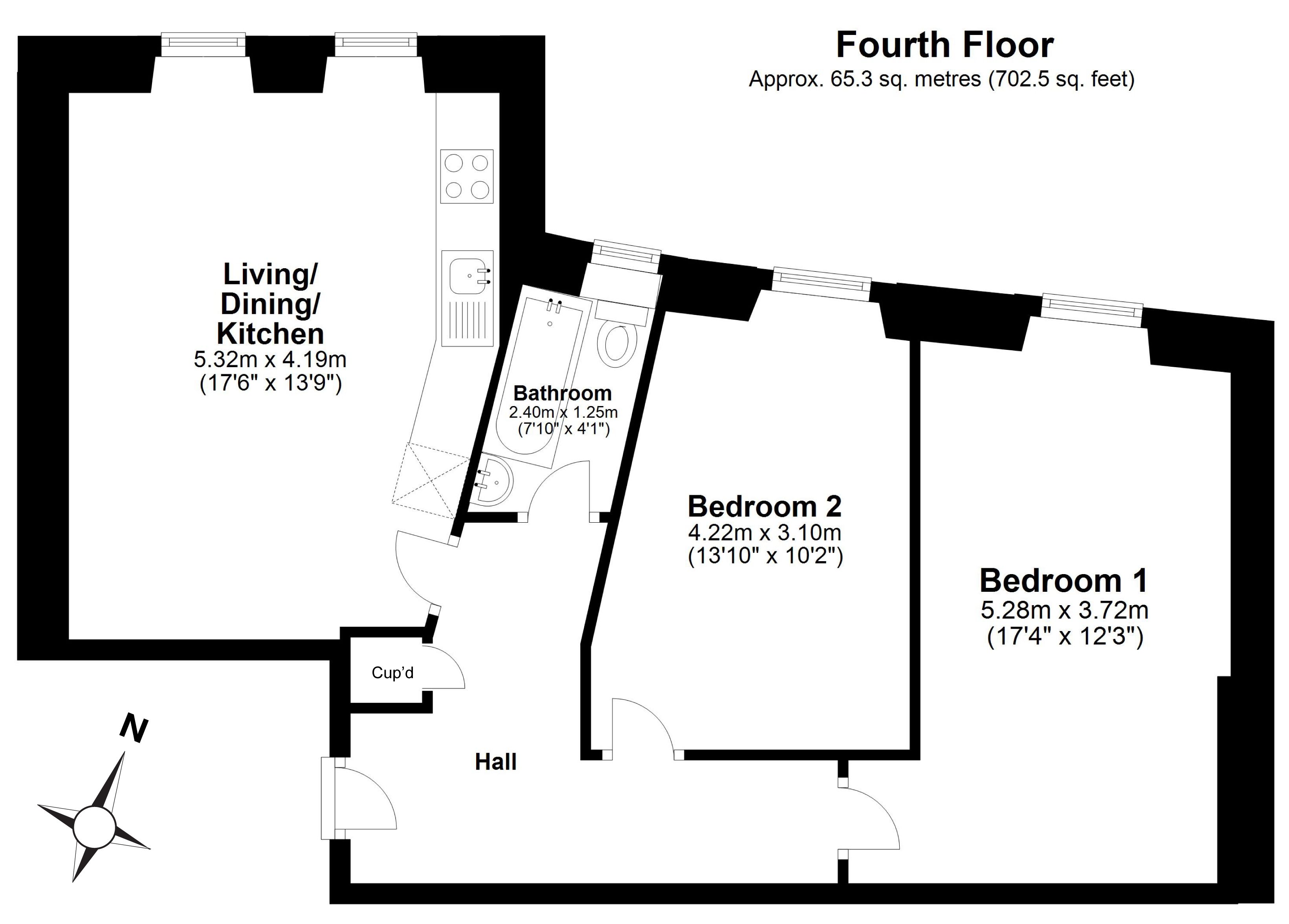 2 Bedrooms Flat for sale in Flat 7, 457 Lawnmarket, Edinburgh EH1