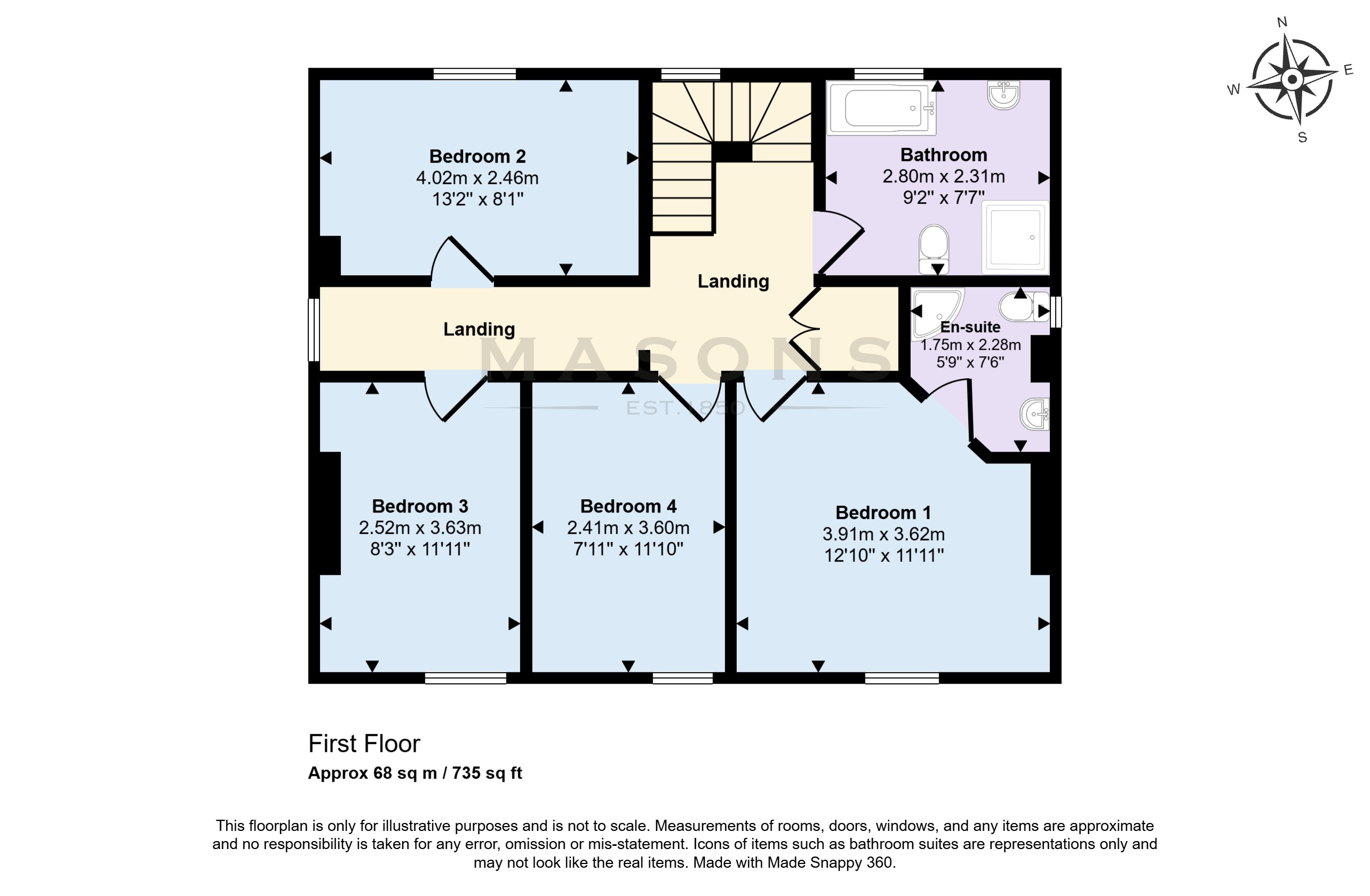 1, Legbourne Road, Louth floorplan
