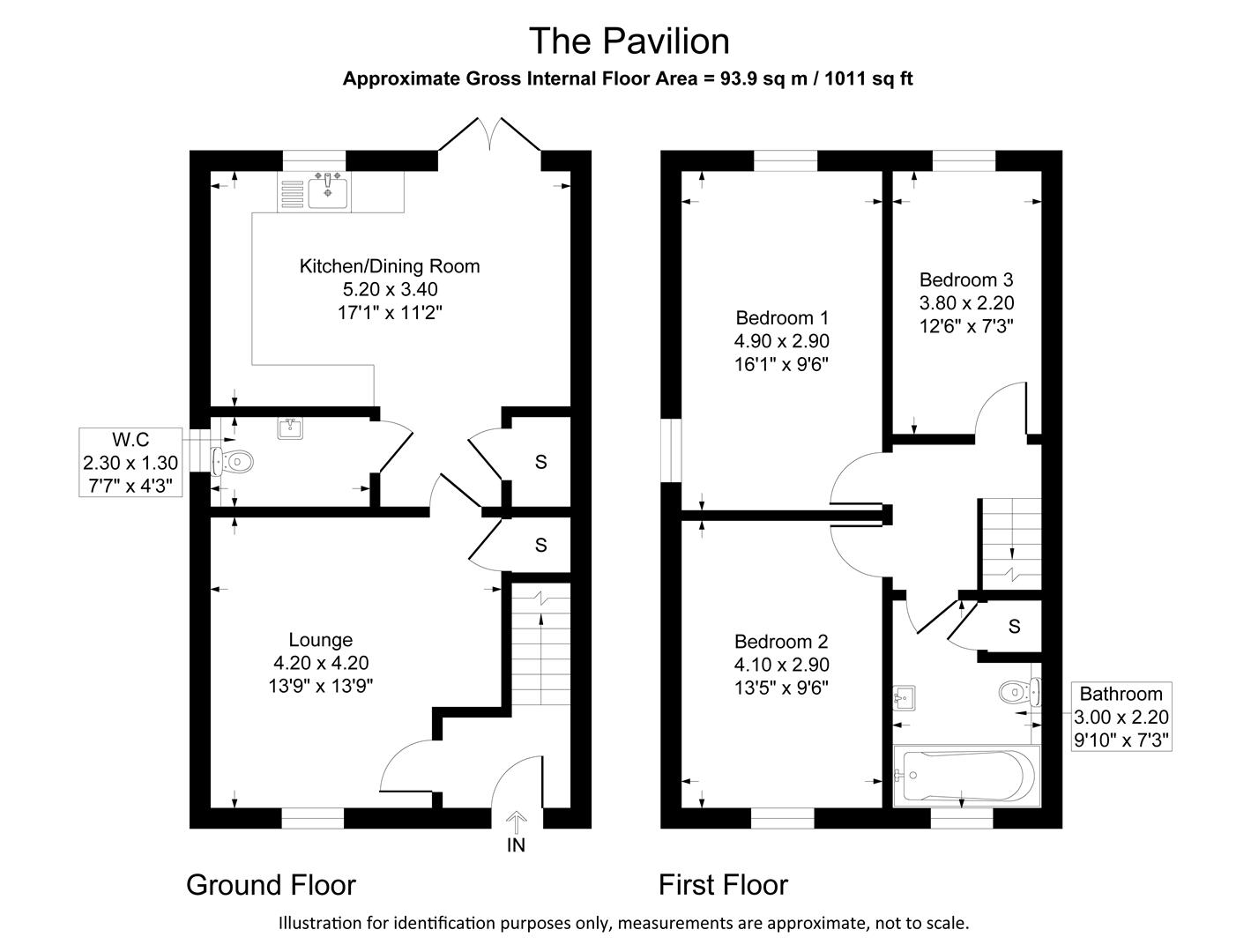 The Pavilion, Hallsteads, Buxton floorplan