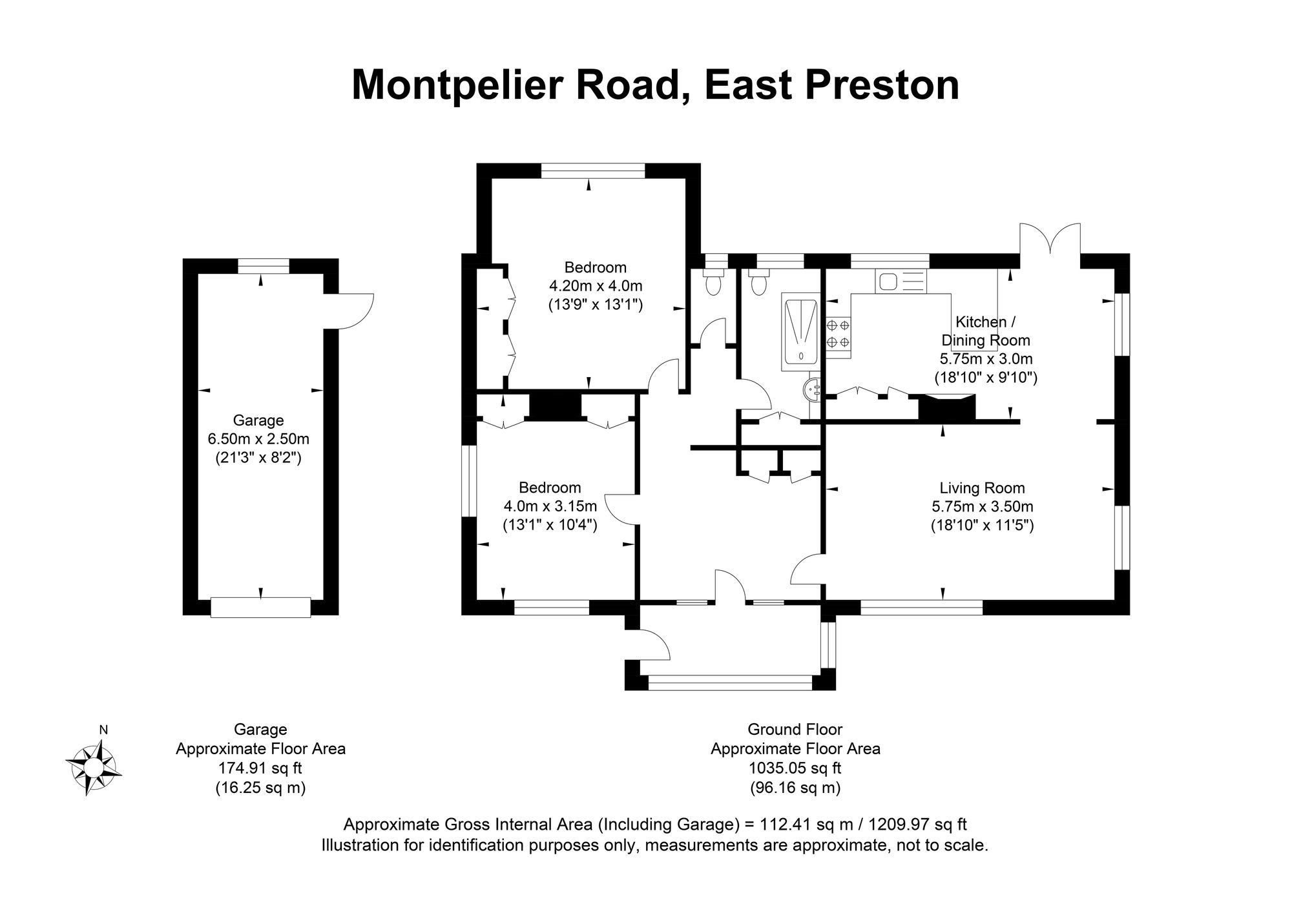 Old Kingsbury Montpelier Road, Littlehampton floorplan