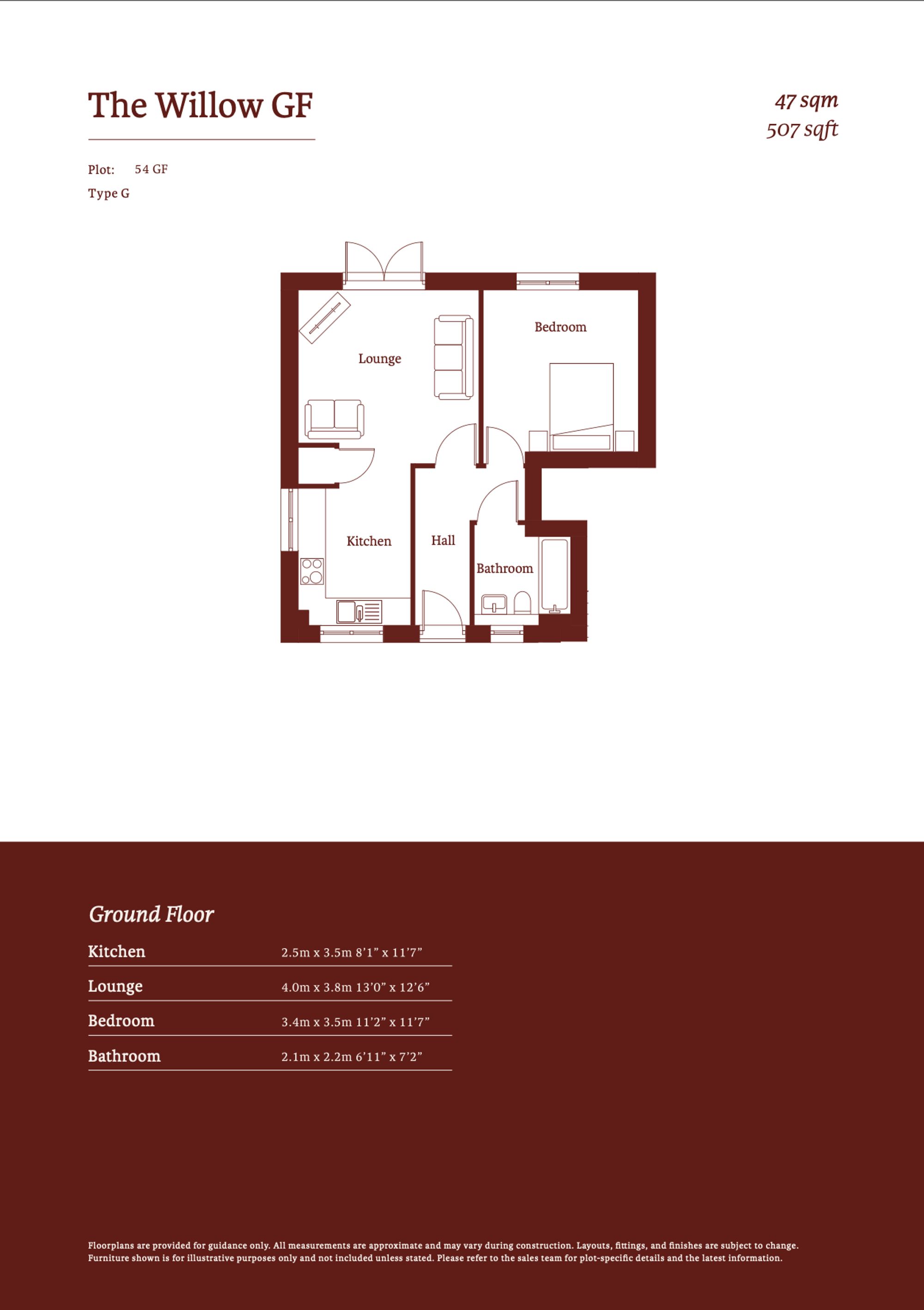 Plot 54, The Willow, Daisy Fields, Staffordshire floorplan