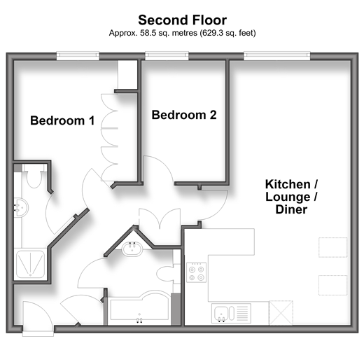 Rose Hill, Sutton floorplan