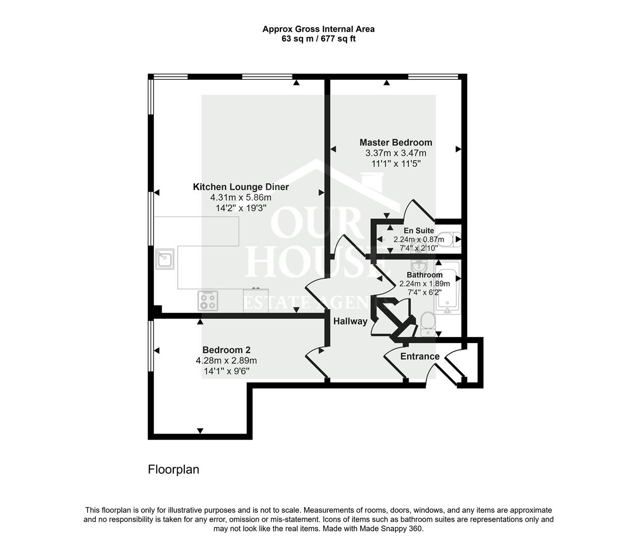 Apartment 11, Broadway House, Broadway, Hornsea floorplan