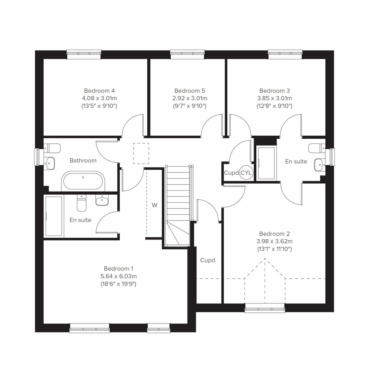 Plot 8 The Walcott, Sketchley Lane, Hinckley floorplan