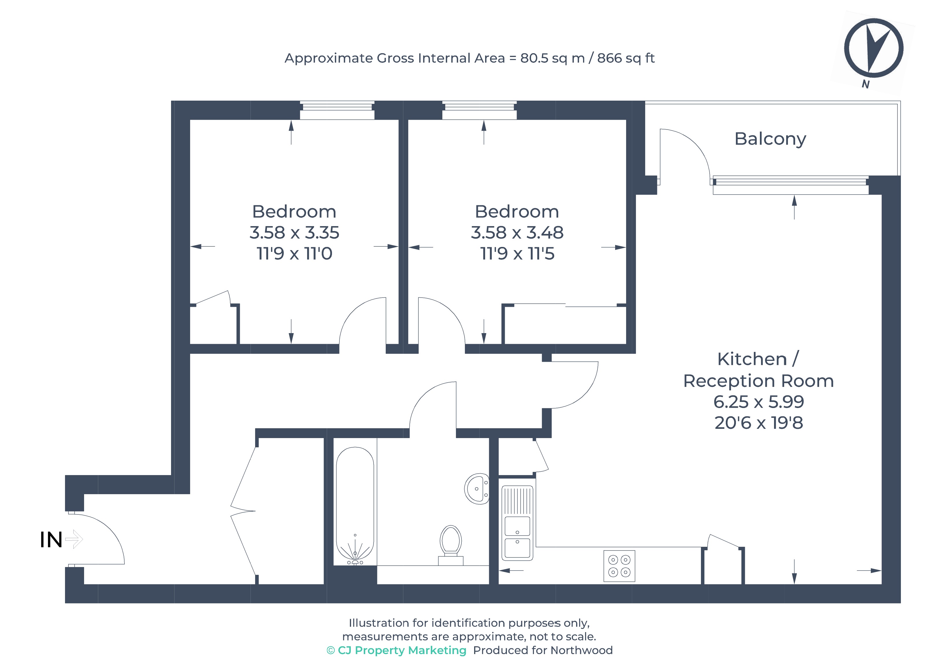 56, Bletchley Court, Letchworth Road, Stanmore floorplan