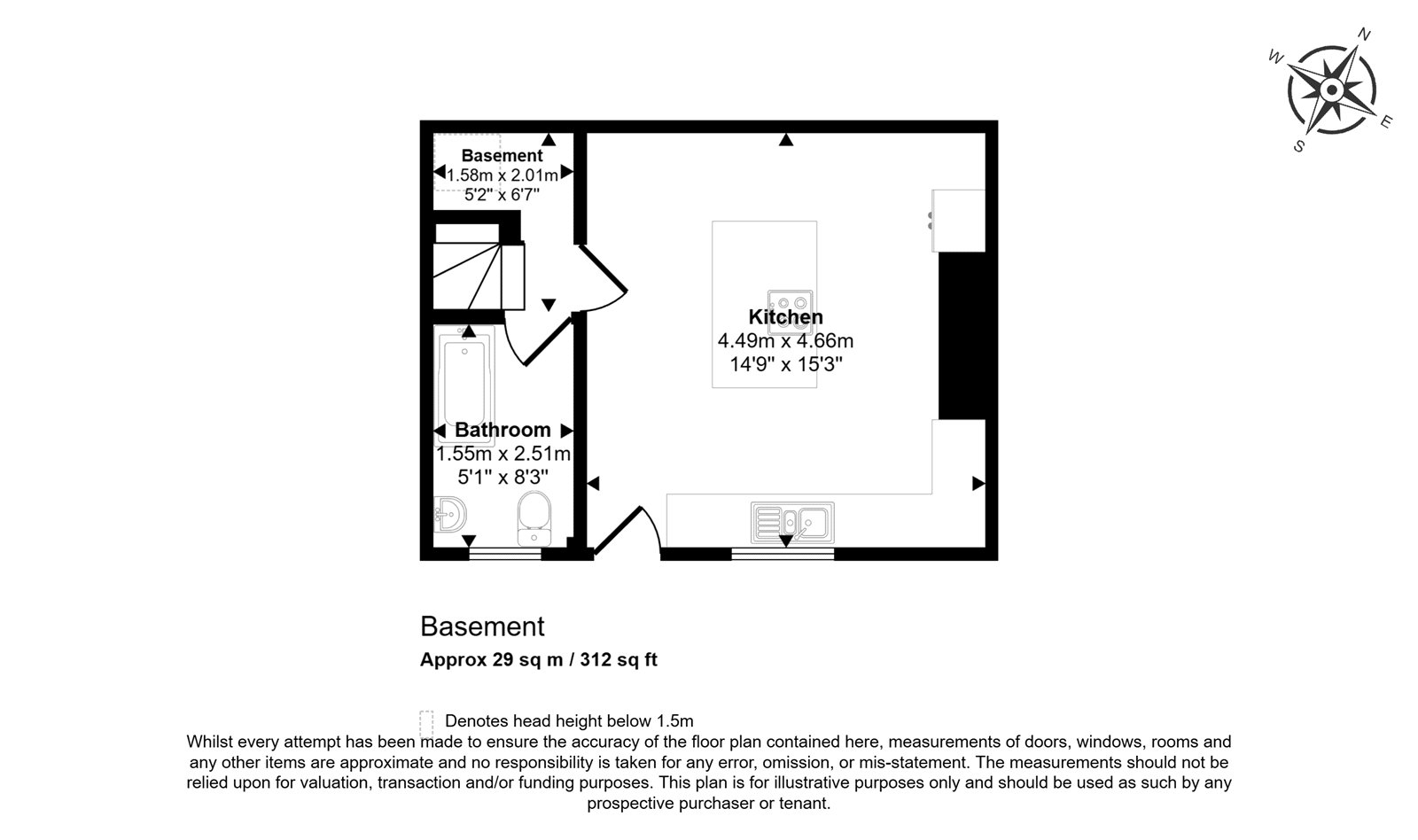 53, Second Street, Bradford floorplan