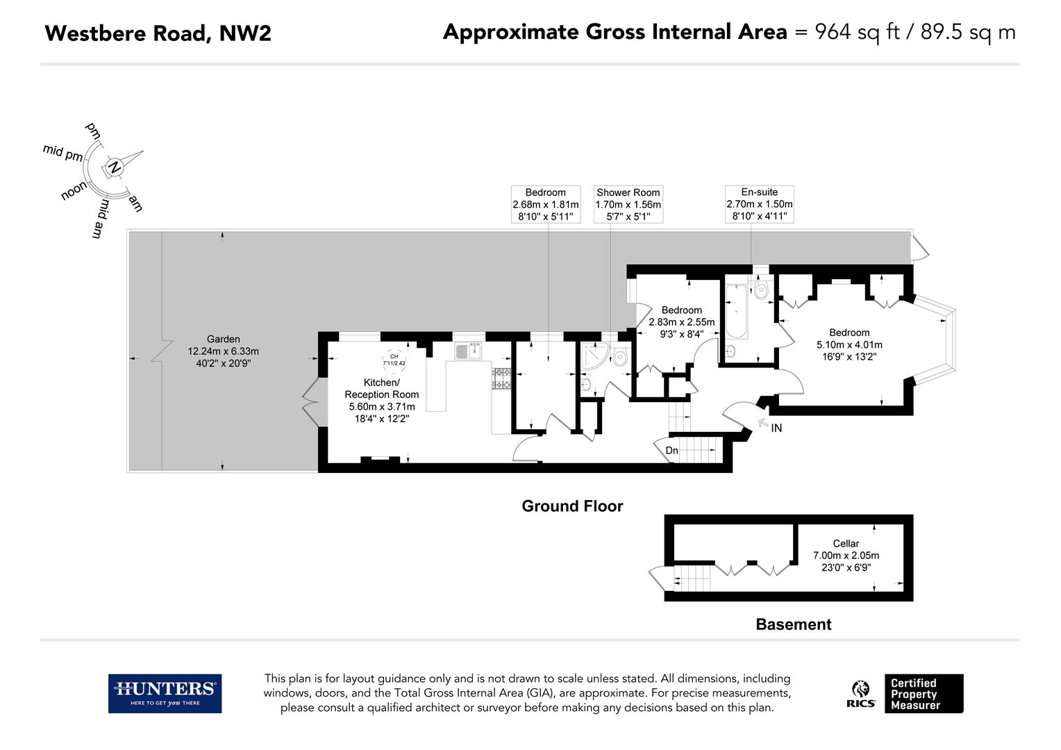 19A, Westbere Road, London floorplan