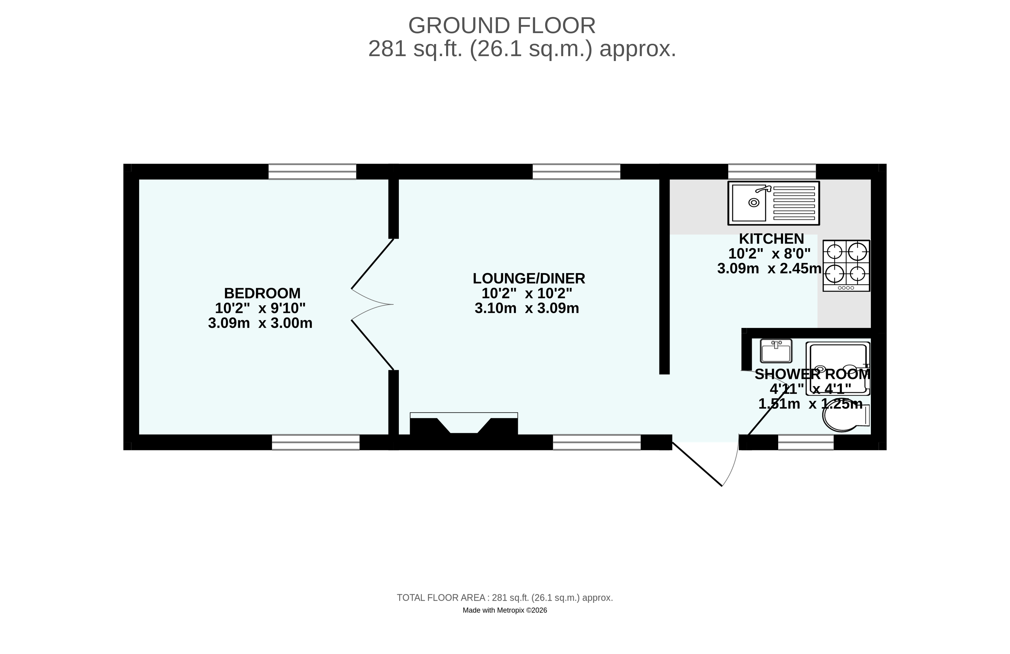 Sandpiper, 5 St Pirans,, West End, Cornwall floorplan