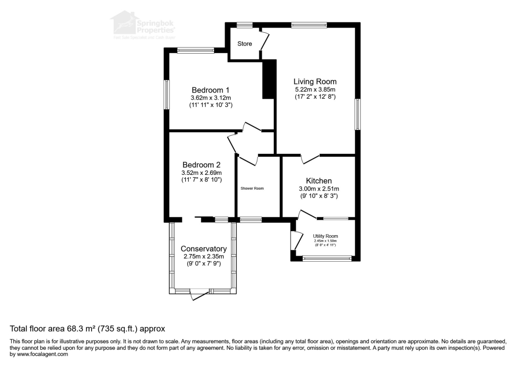 13, Lodge Walk,, Chesterfield floorplan