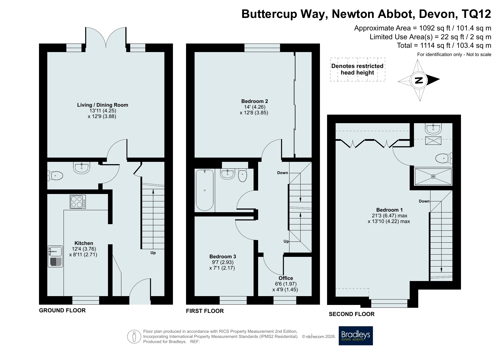 17 Buttercup Way, Newton Abbot Devon, Devon floorplan