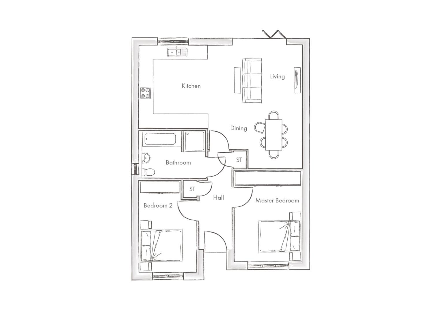 Stonebridge Walk, Matlock floorplan