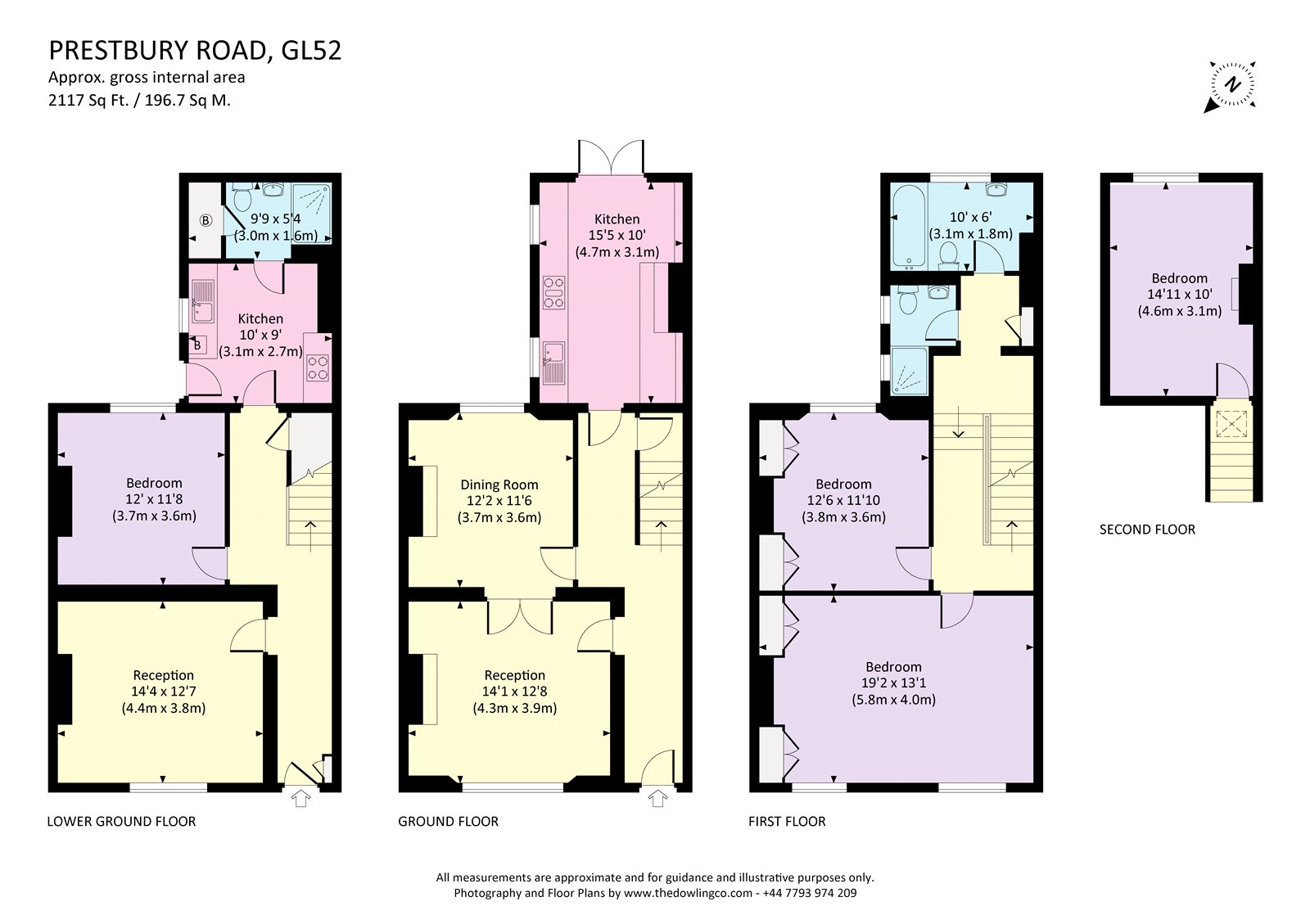 Prestbury Road, Cheltenham, Gloucestershire GL52, 5 bedroom terraced