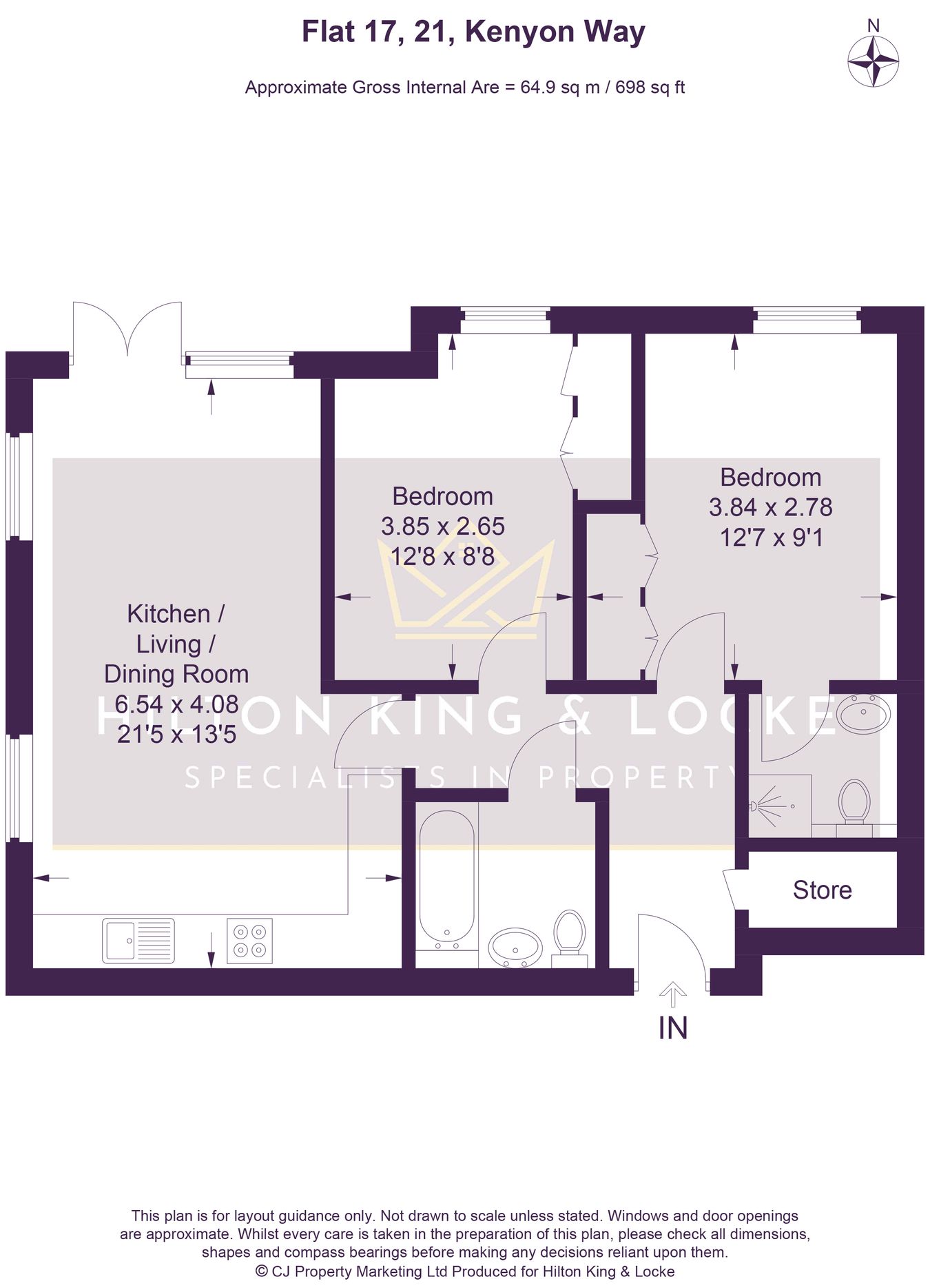 Flat 17, 21, Kenyon Way, Langley floorplan