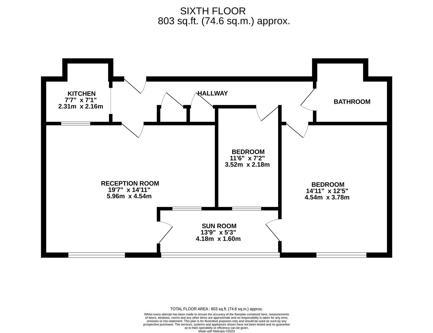 85, Marine Court, St. Leonards-On-Sea floorplan