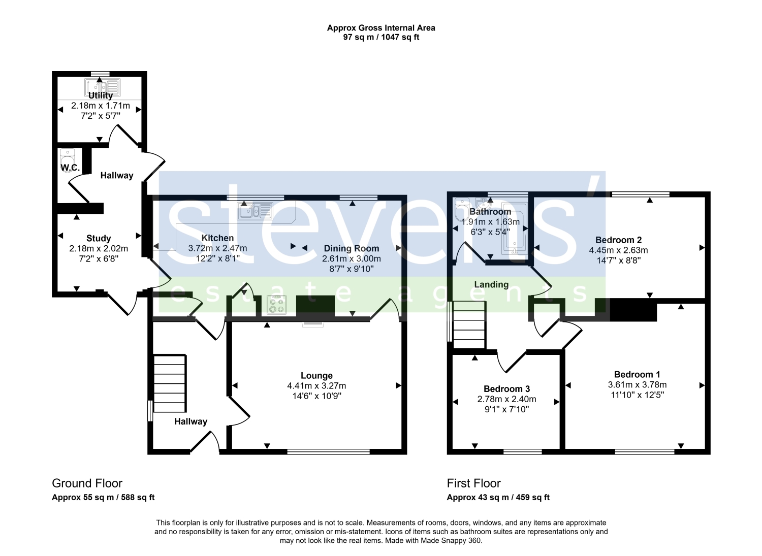3, Ashley Road, Okehampton floorplan