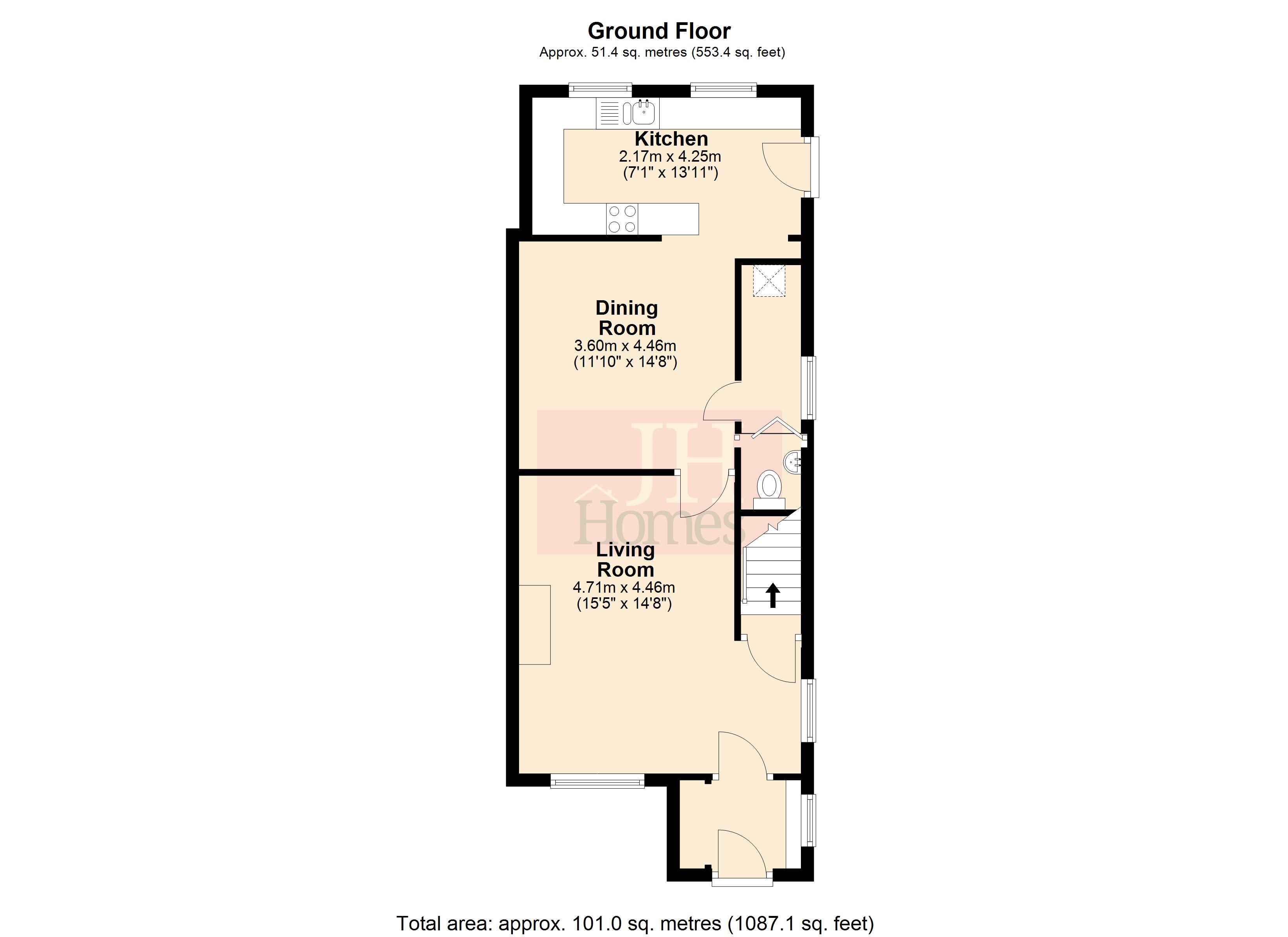 22, Lindal Close, Dalton-in-Furness floorplan