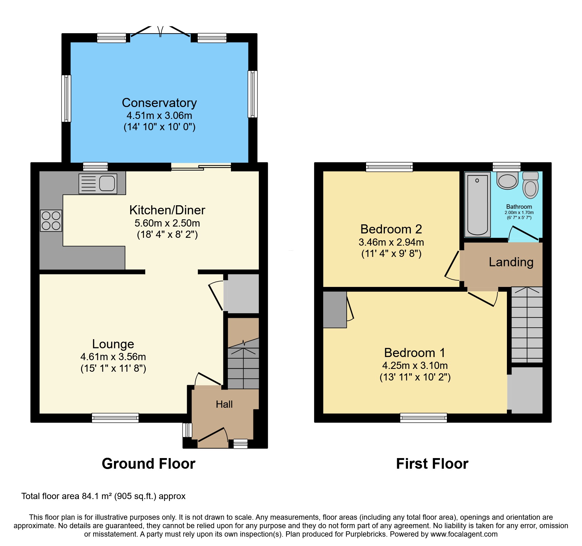 12, Mistley End, Basildon floorplan