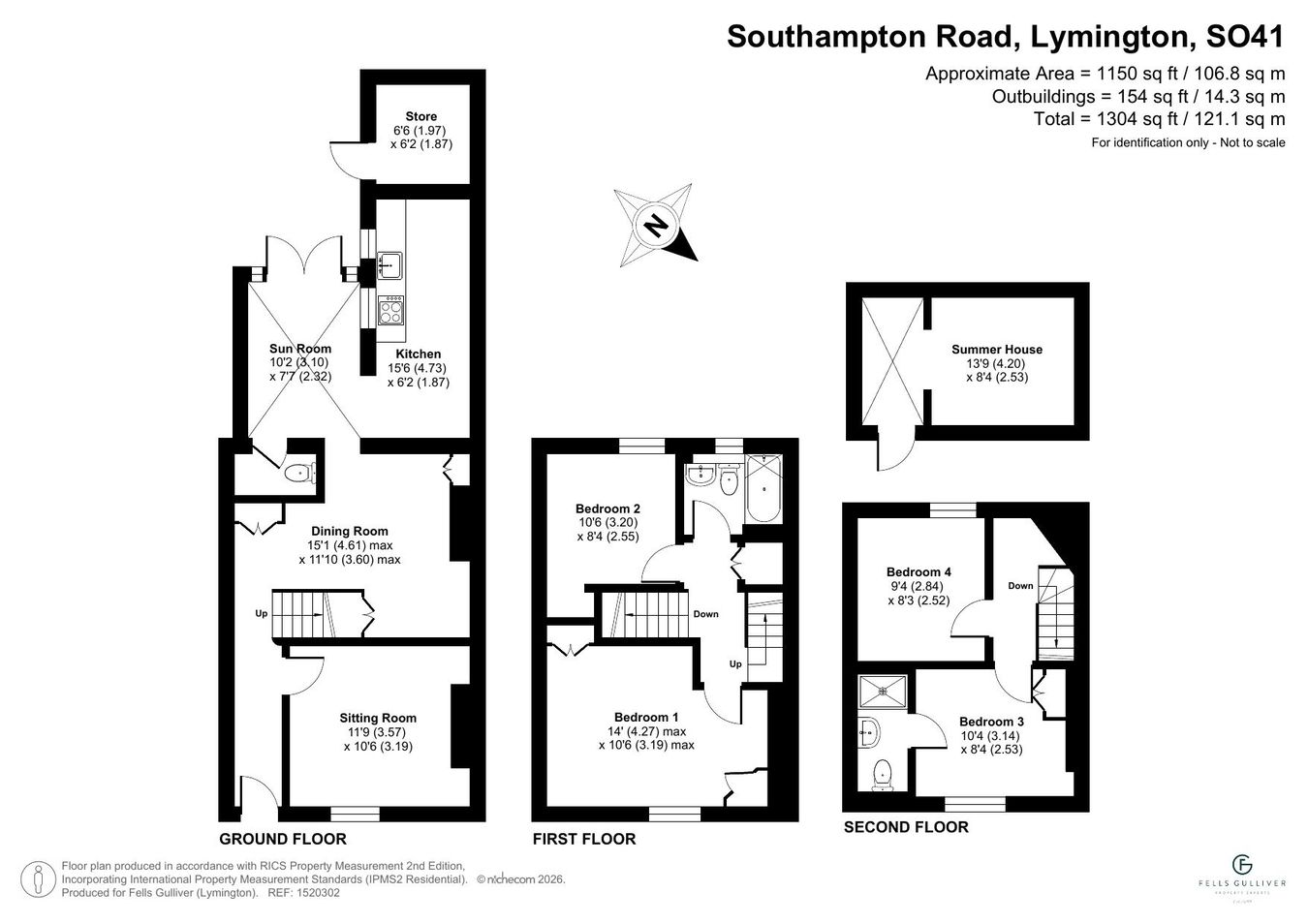 31, Southampton Road, Lymington floorplan