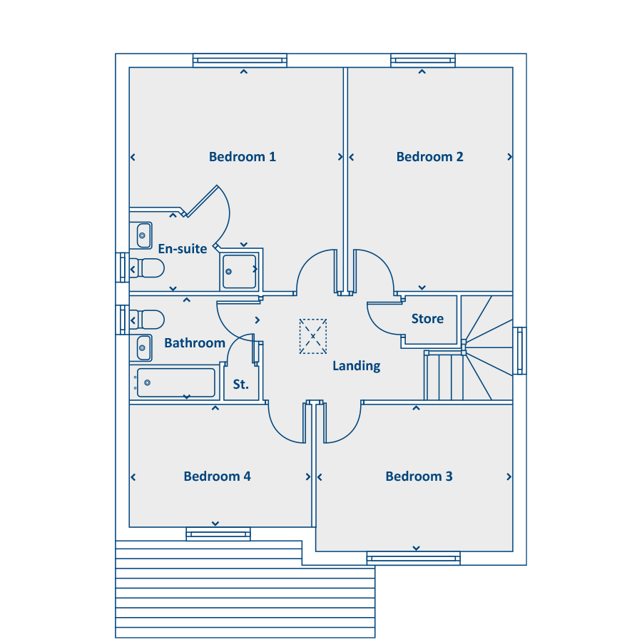 Plot 615, Arnold Lane, Gedling floorplan