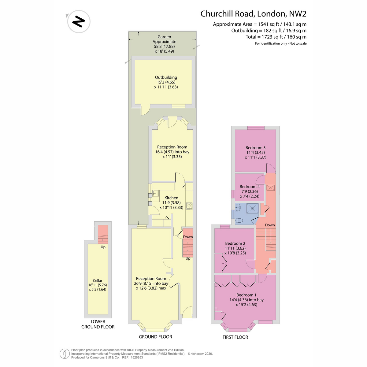 Churchill Road, London floorplan