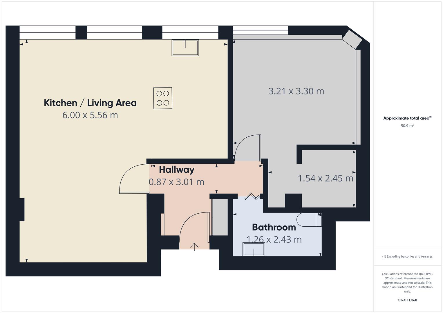 Ground Floor, 7, Portland Court, New Brighton floorplan