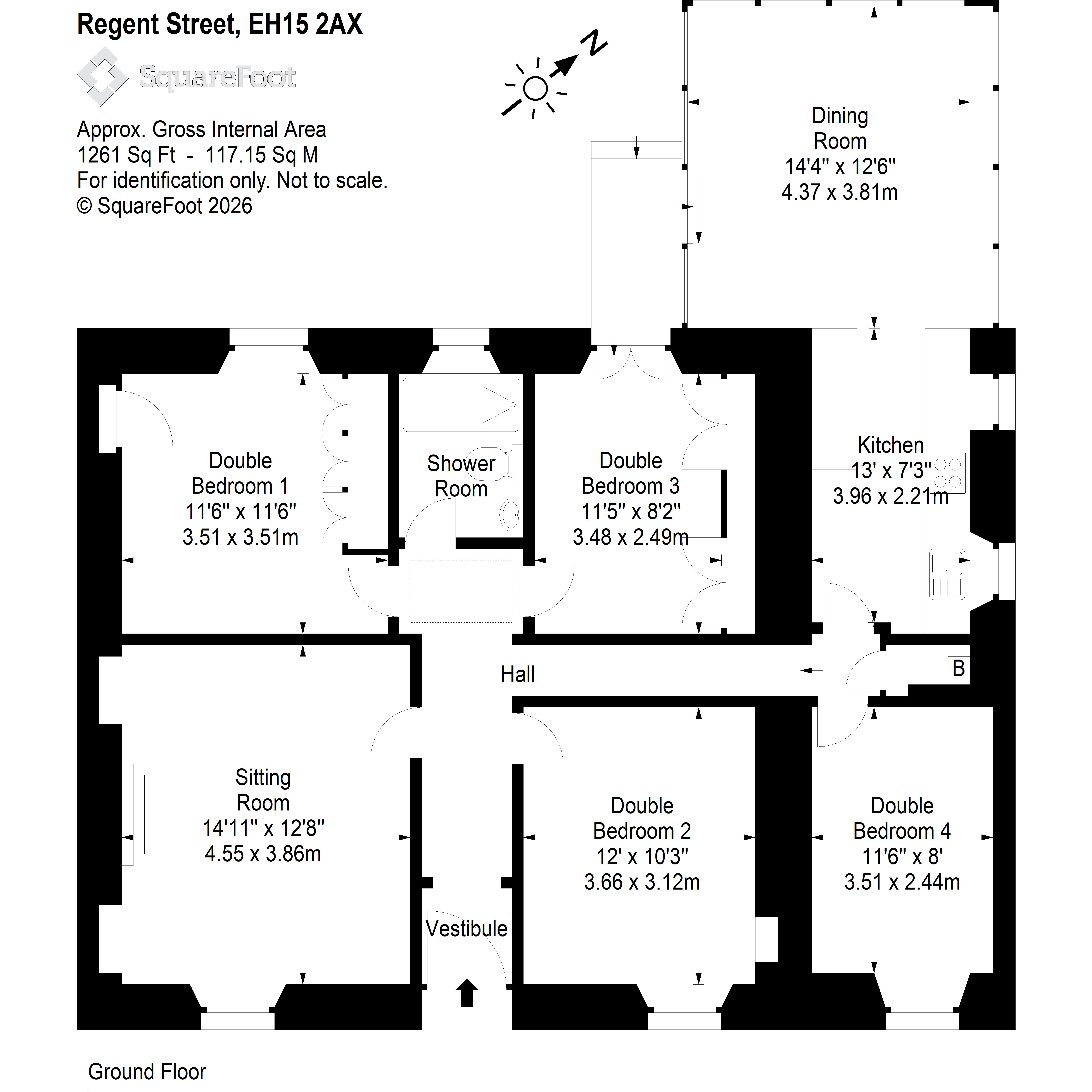54, Regent Street, Edinburgh floorplan