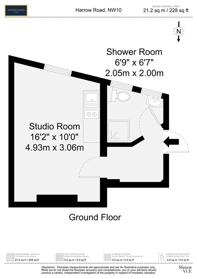 1, 861, Harrow Road, London floorplan