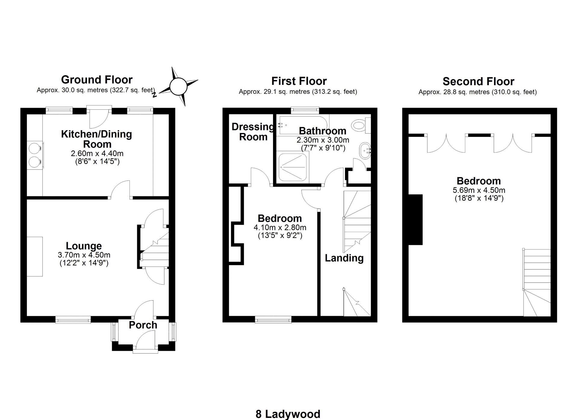 8, Ladywood, Telford floorplan