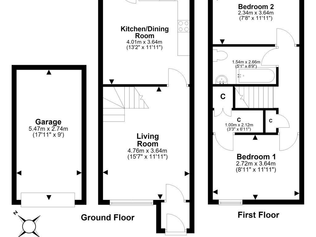 North Bughtlinside, Edinburgh floorplan