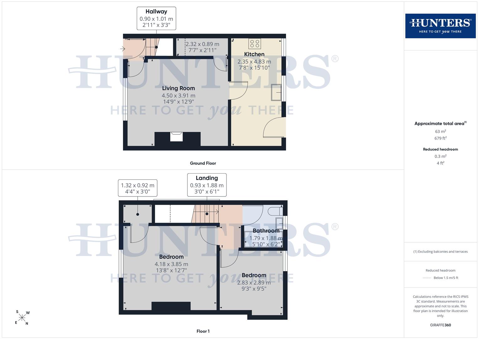 29, Henley Gardens, Consett floorplan