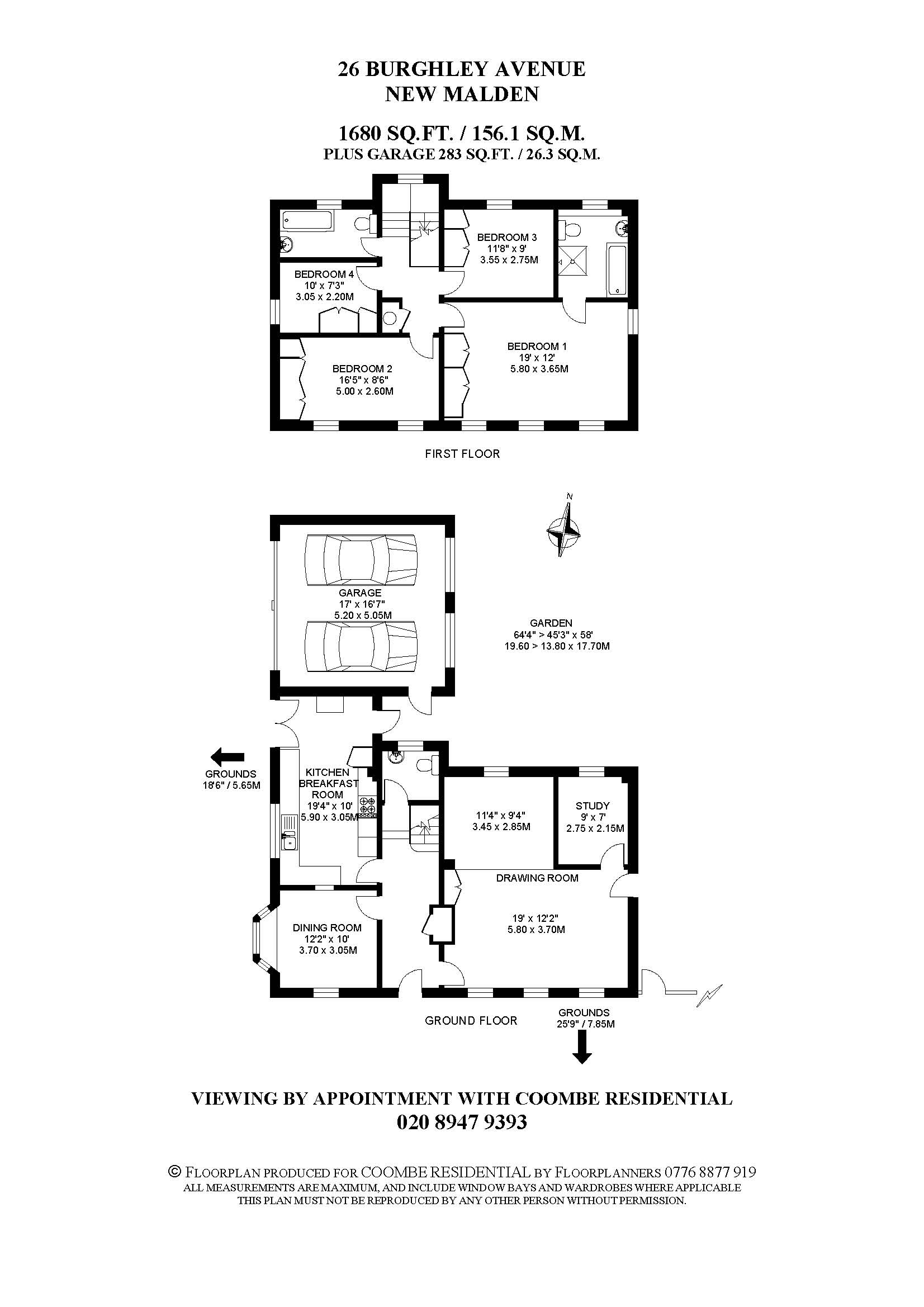 26, Burghley Avenue, Surrey floorplan
