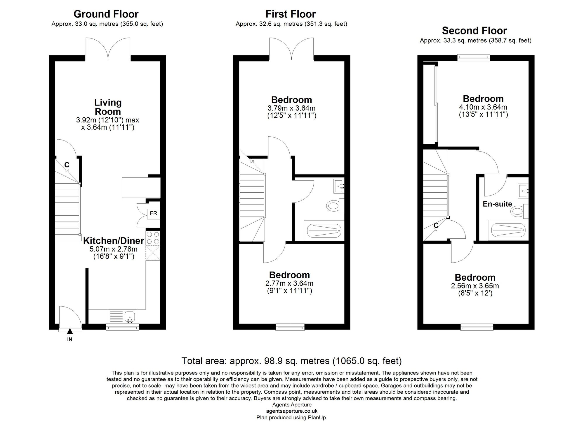 114 The Lakes, Aylesford floorplan