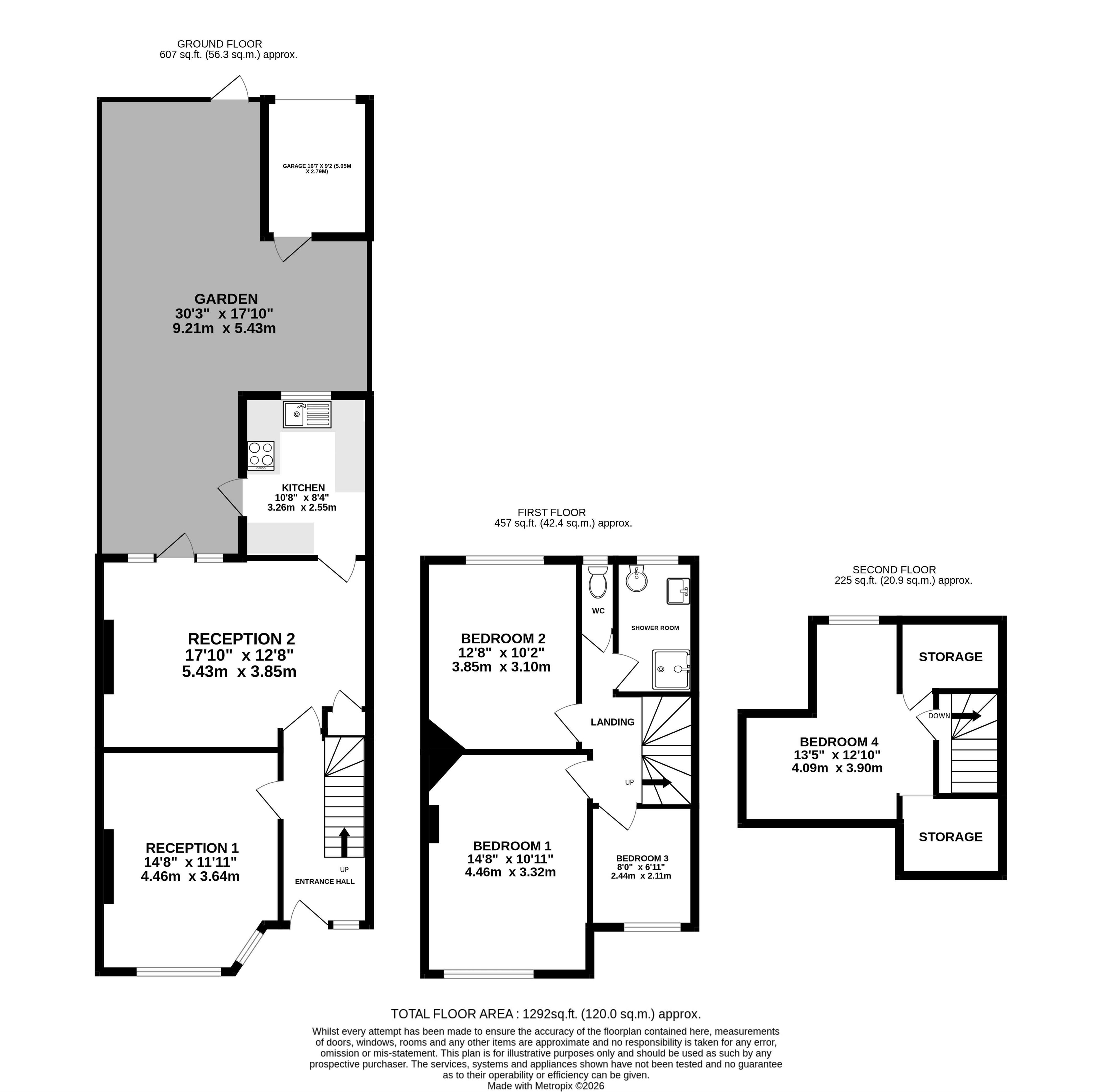 85, Princes Gardens, London floorplan