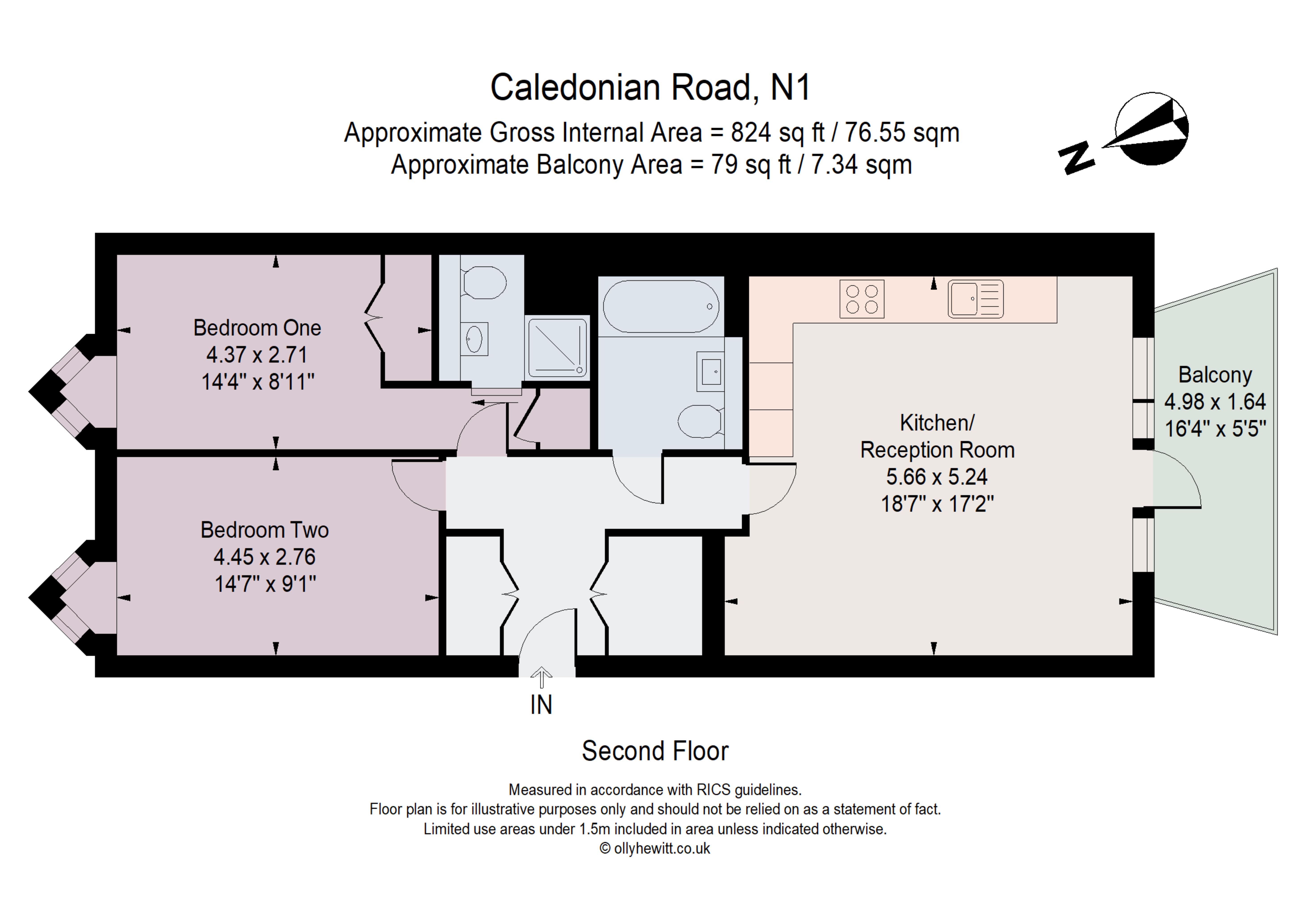 Flat A23, 400, Caledonian Road,, London floorplan